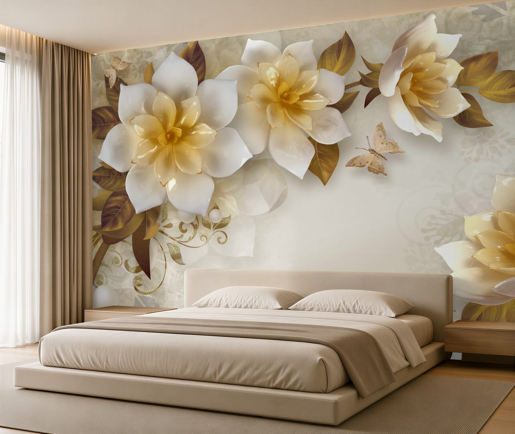 Fototapeta PORCELANOWE KWIATY?v23