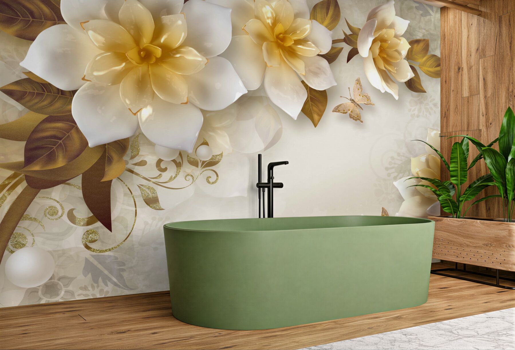 Fototapeta PORCELANOWE KWIATY?v23