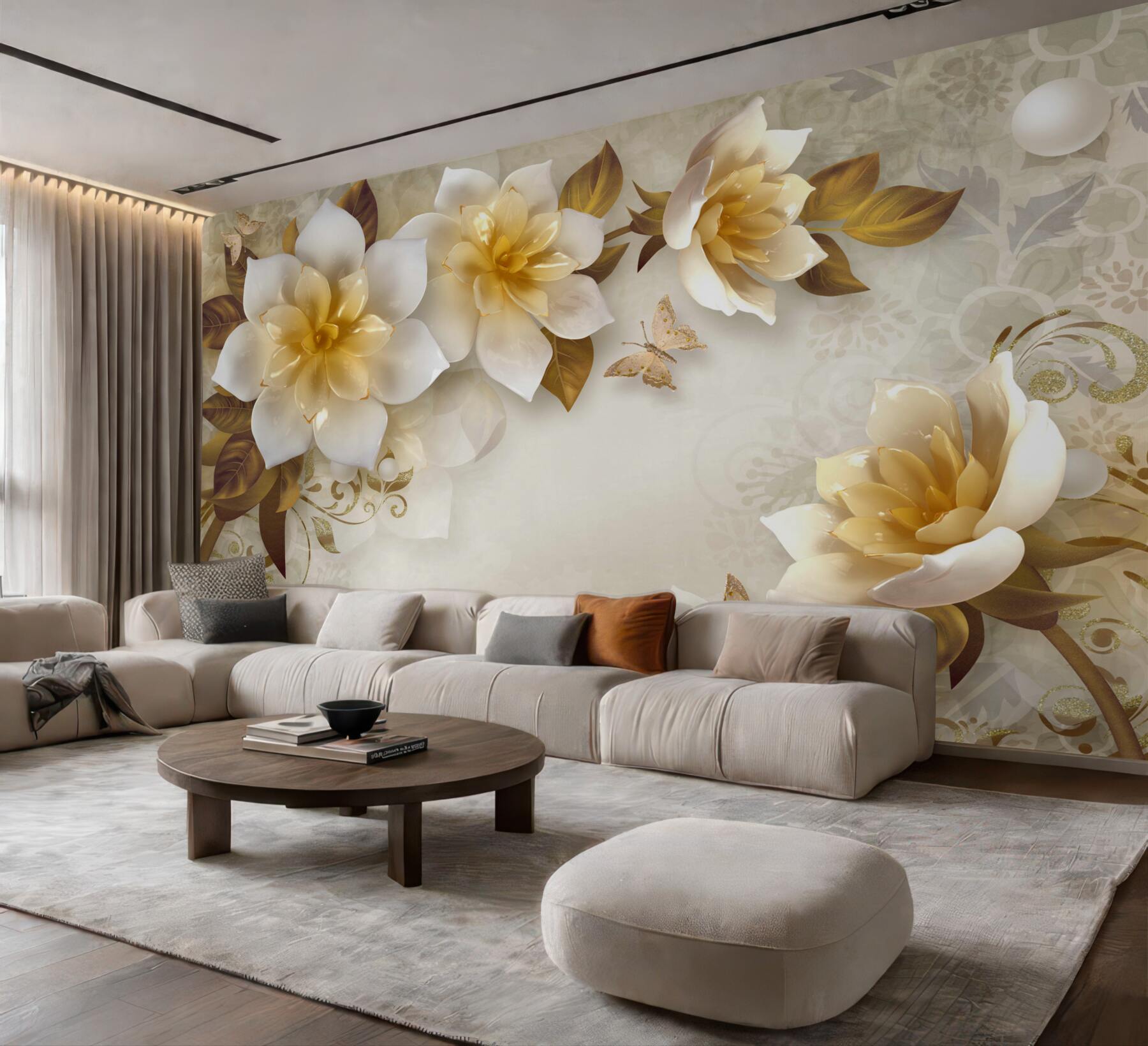 Fototapeta PORCELANOWE KWIATY?v23