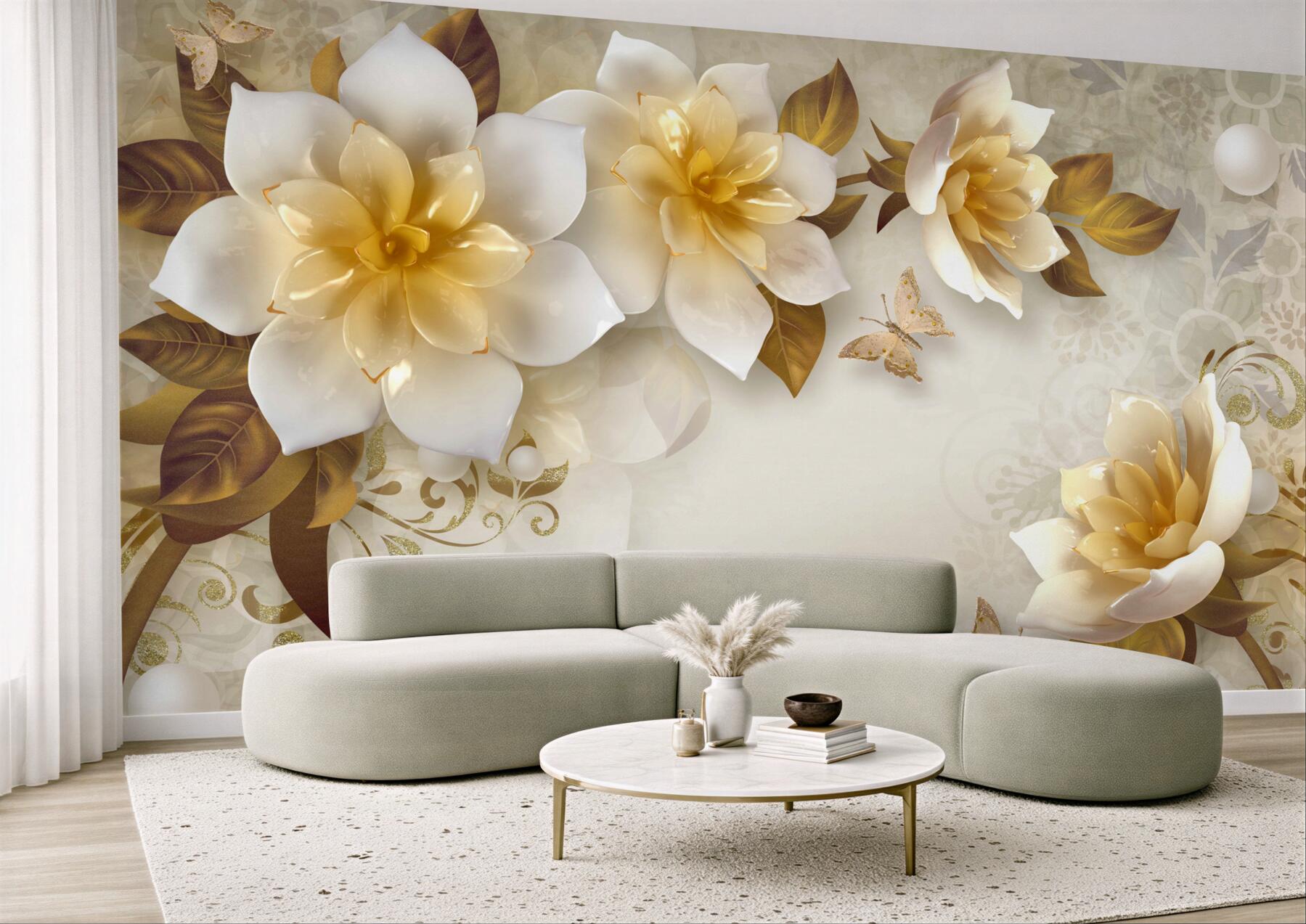 Fototapeta PORCELANOWE KWIATY?v23