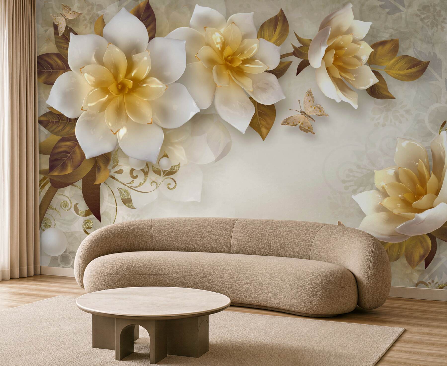 Fototapeta PORCELANOWE KWIATY?v23