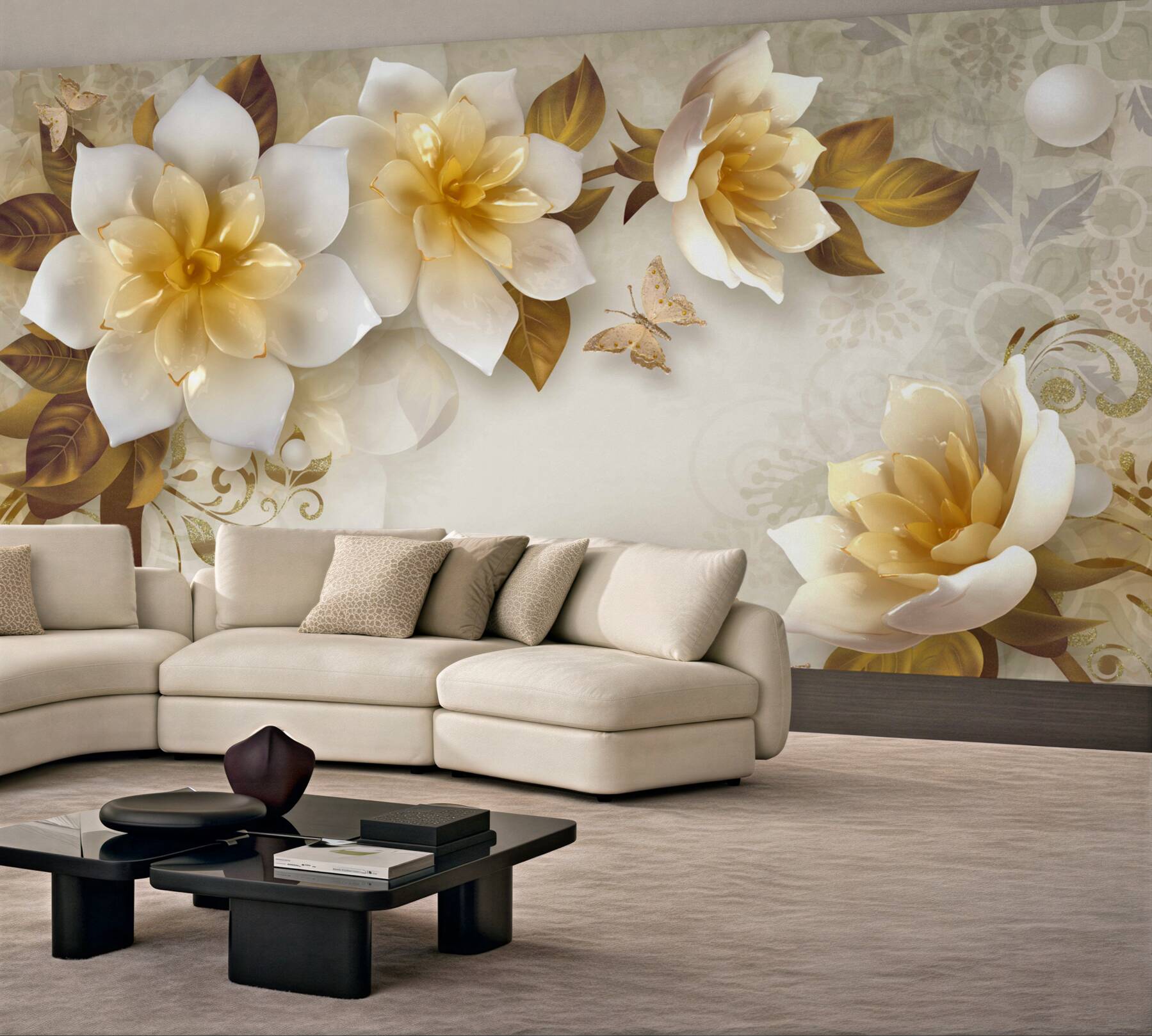 Fototapeta PORCELANOWE KWIATY?v23