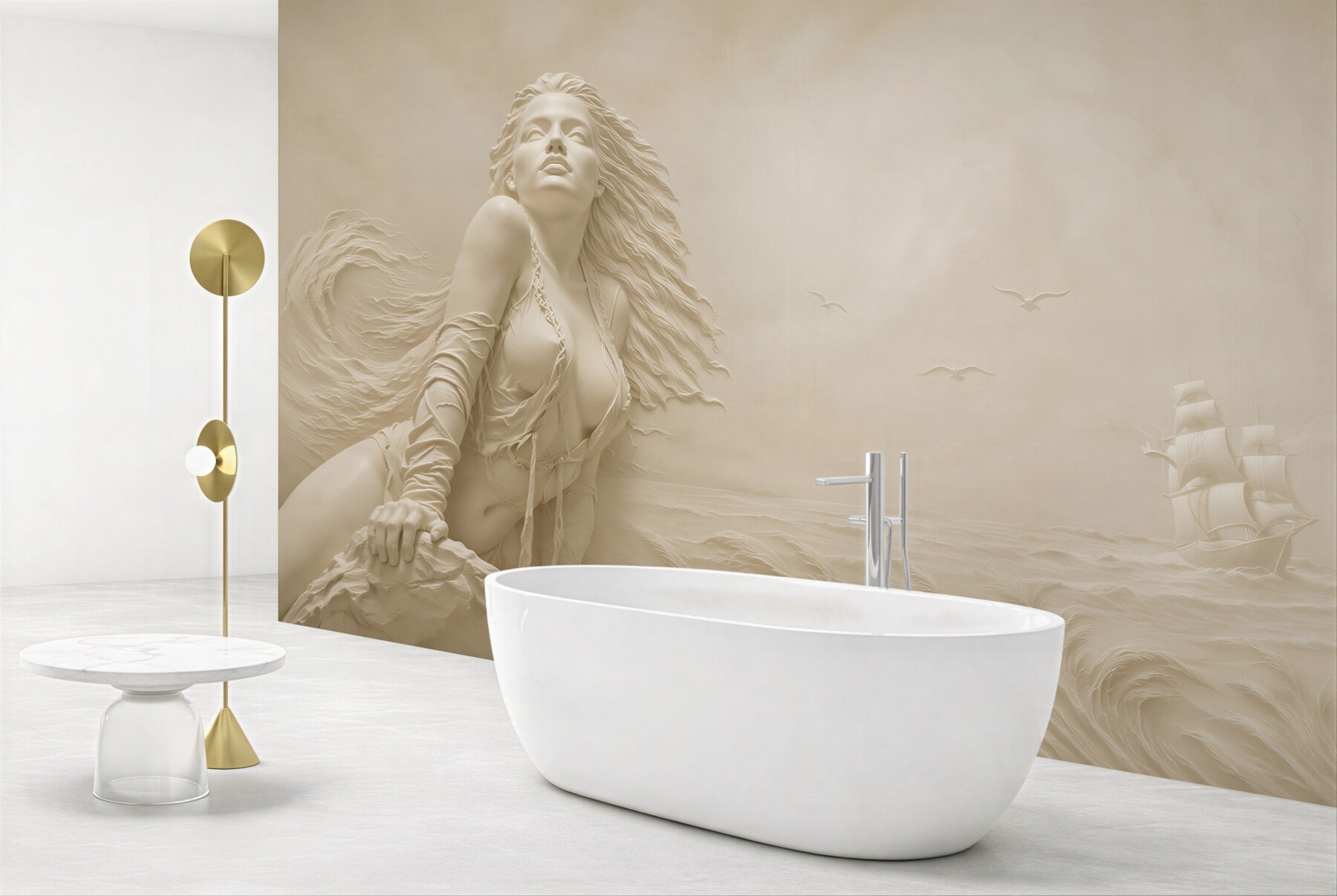 Fototapeta płaskorzeźbiona kobieta?v23