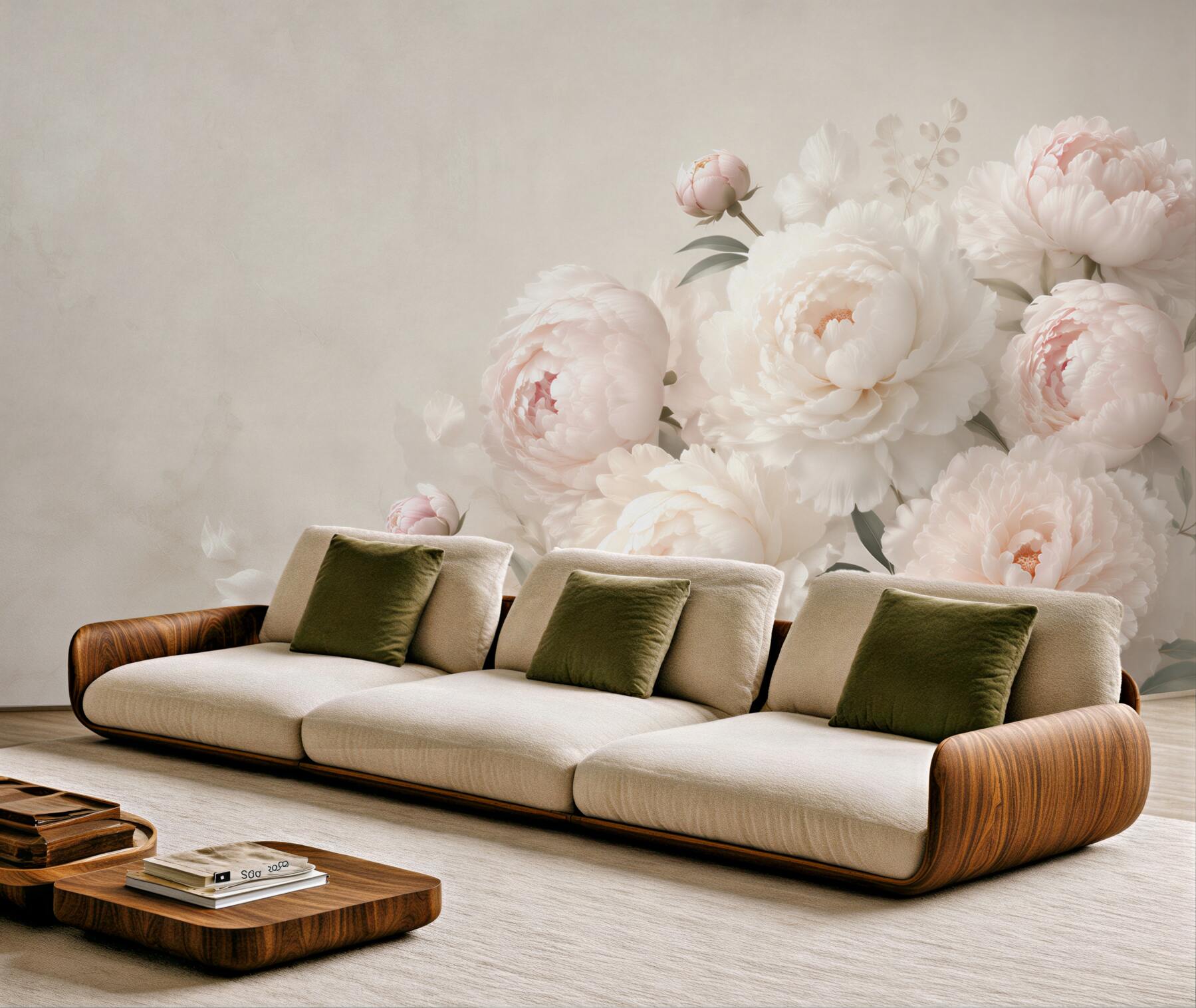 Fototapeta białe delikatne piwonie?v23