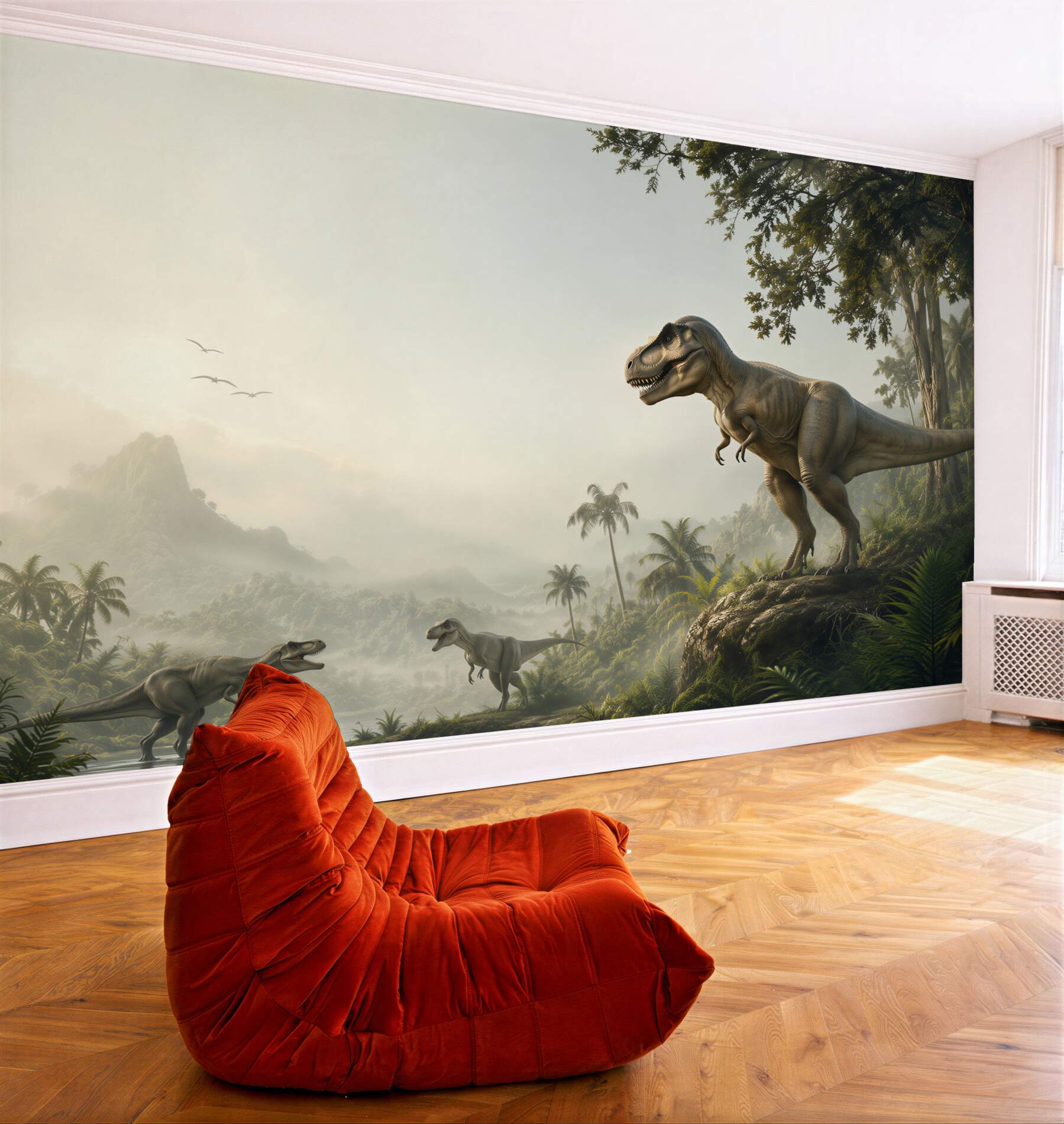 Fototapeta Dinozaur, wygaśnięcie i velociraptor?v23