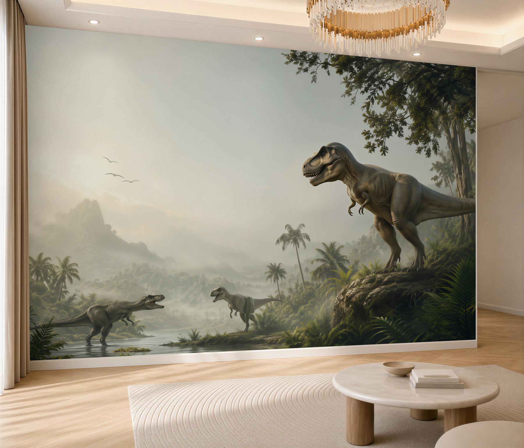 Fototapeta Dinozaur, wygaśnięcie i velociraptor?v23
