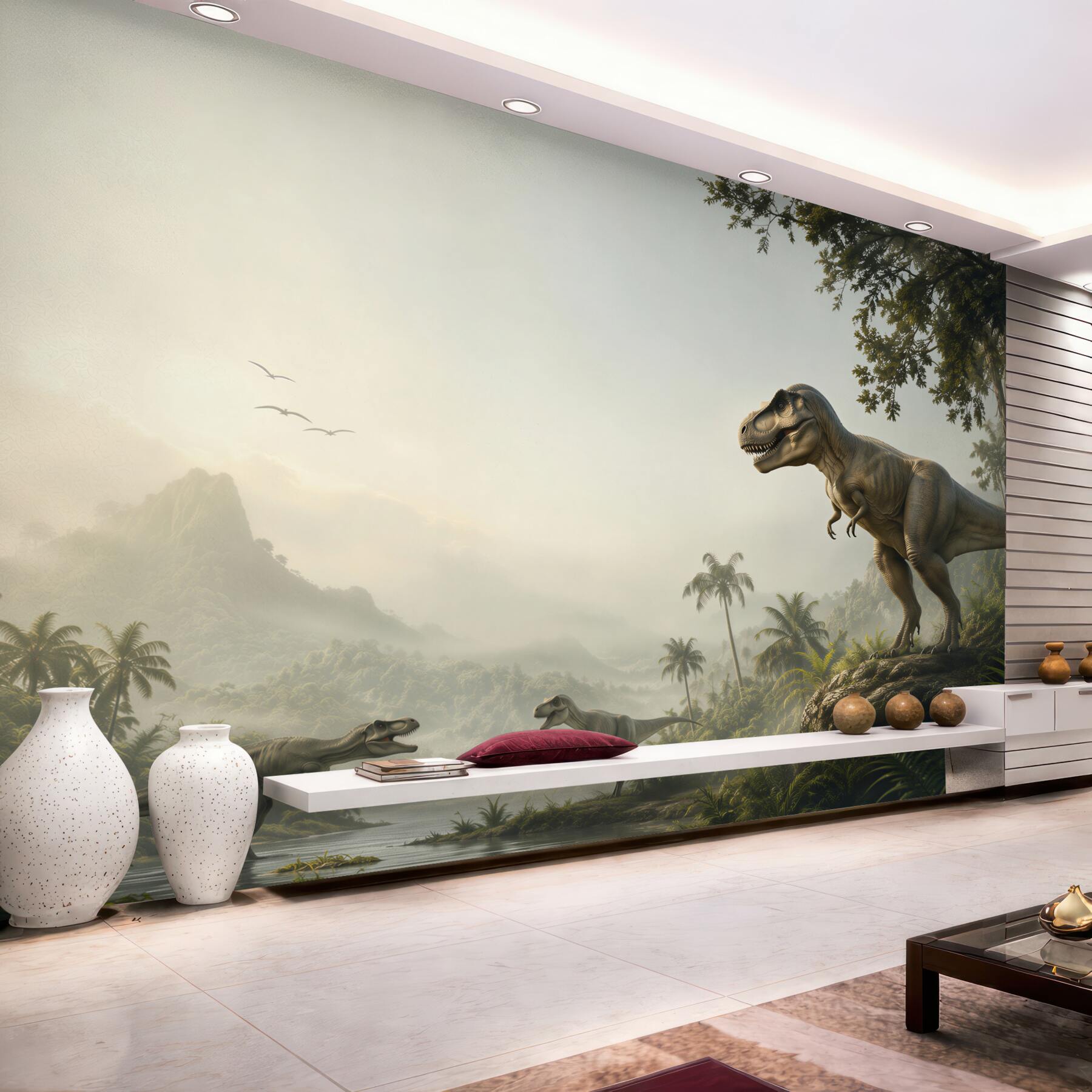 Fototapeta Dinozaur, wygaśnięcie i velociraptor?v23