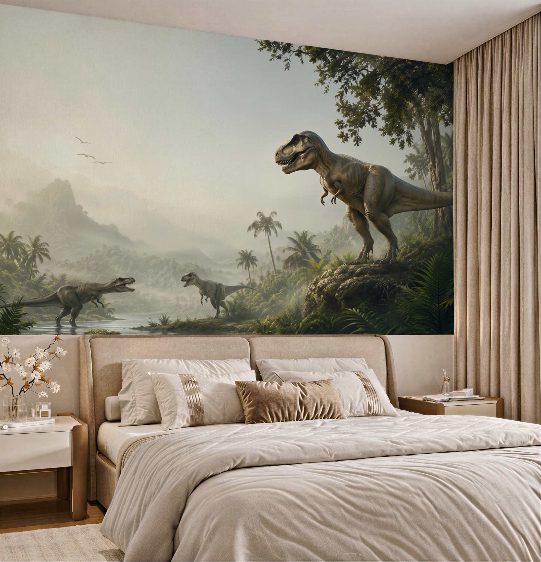 Fototapeta Dinozaur, wygaśnięcie i velociraptor?v23