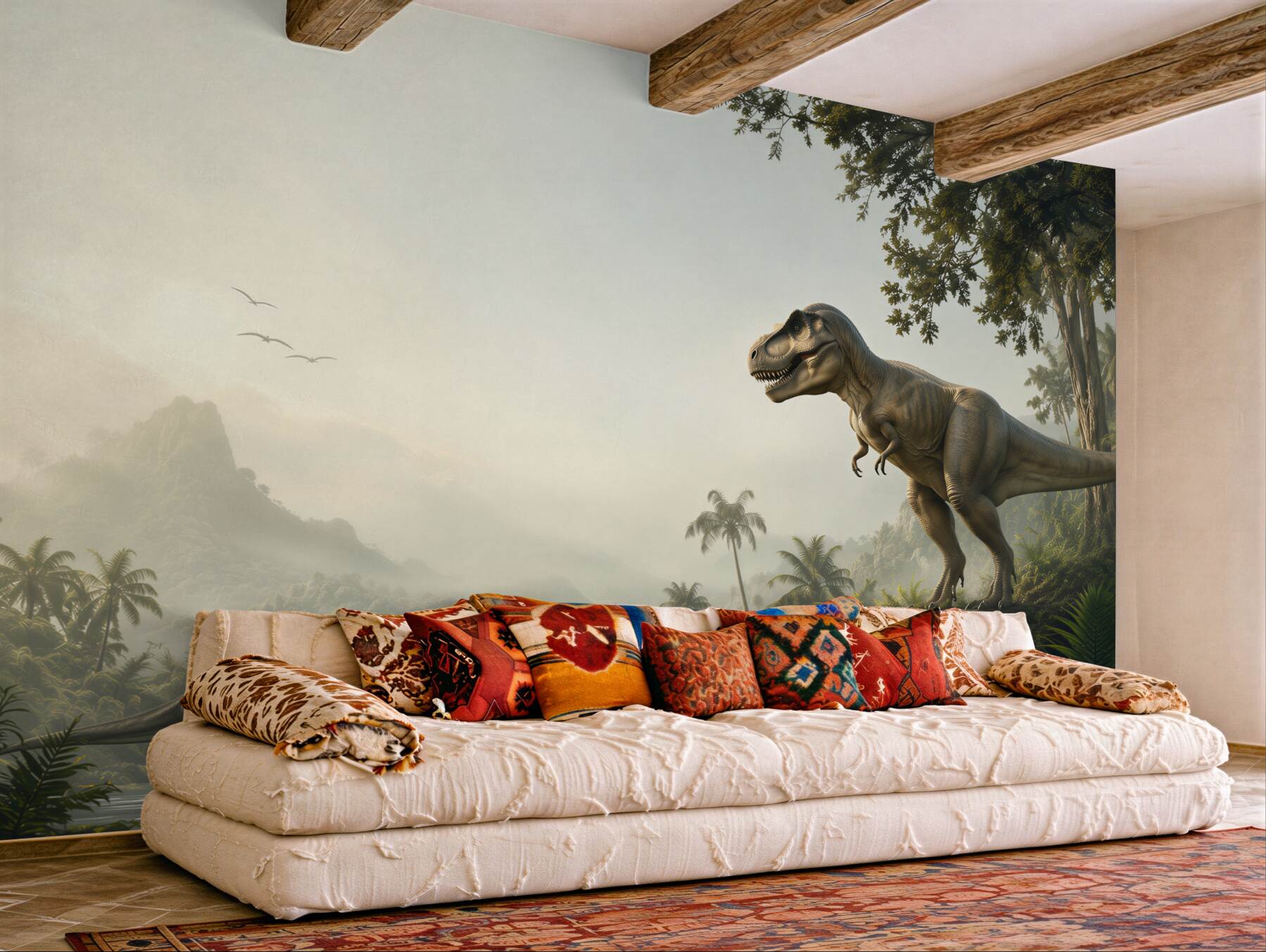 Fototapeta Dinozaur, wygaśnięcie i velociraptor?v23