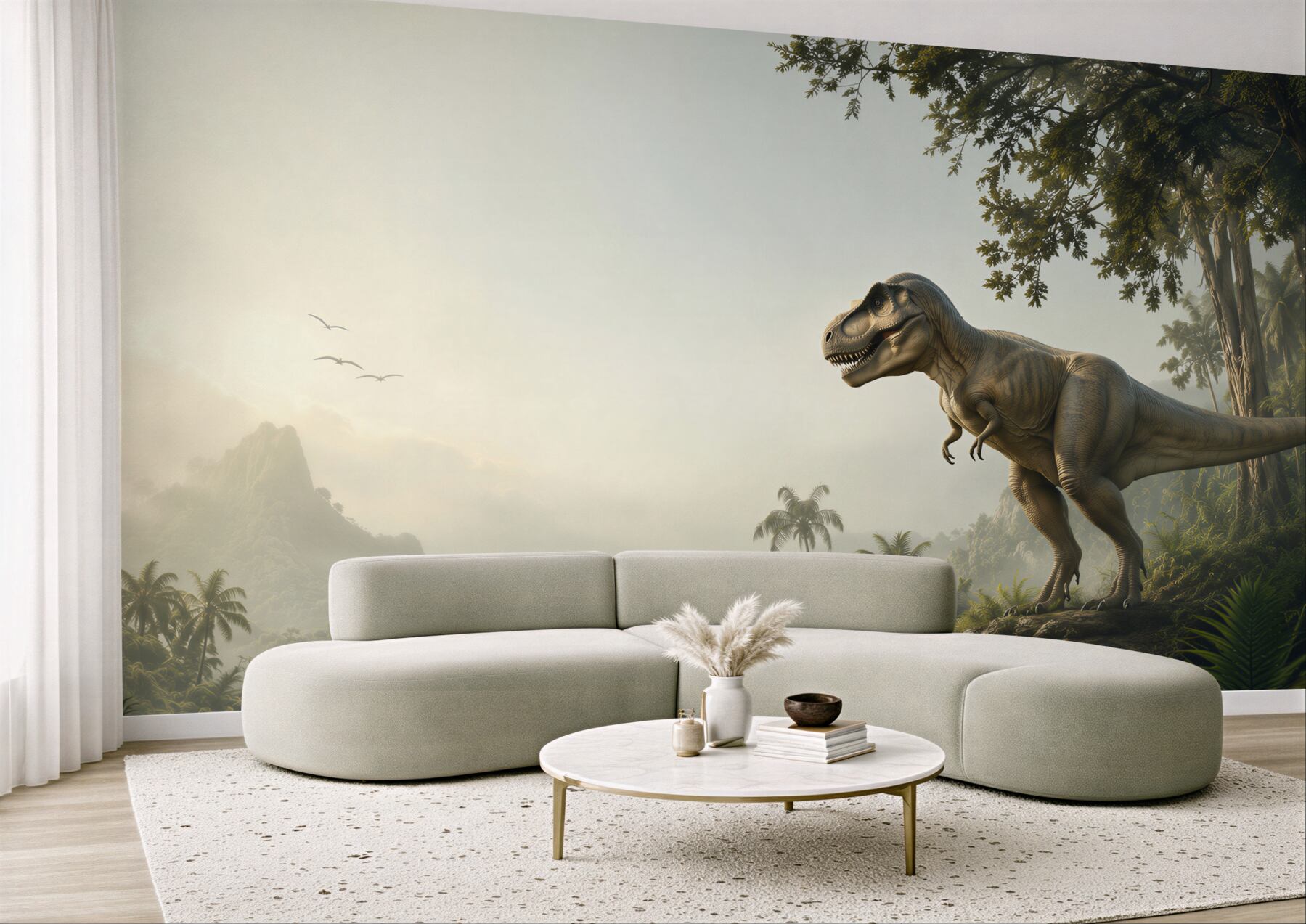Fototapeta Dinozaur, wygaśnięcie i velociraptor?v23
