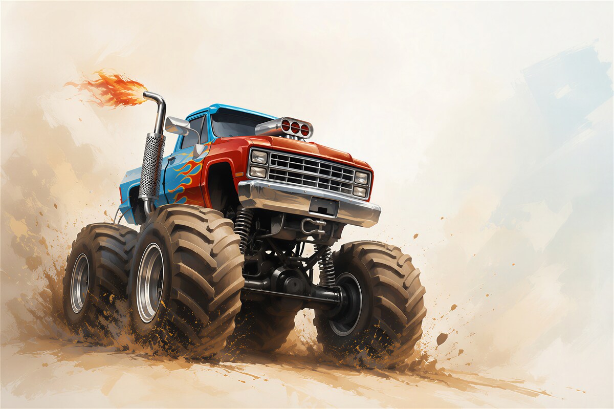 Fototapeta Pojazd lądowy, Monster Truck i pojazd