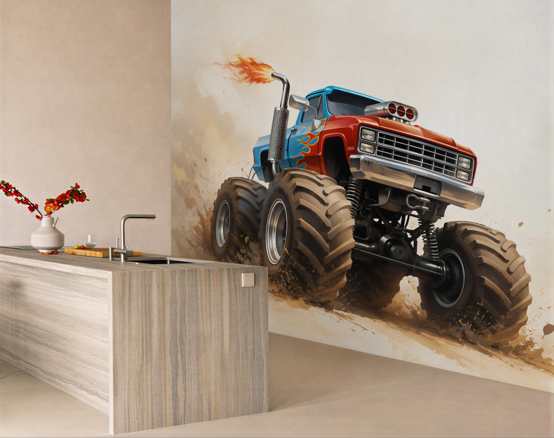 Fototapeta Pojazd lądowy, Monster Truck i pojazd?v23
