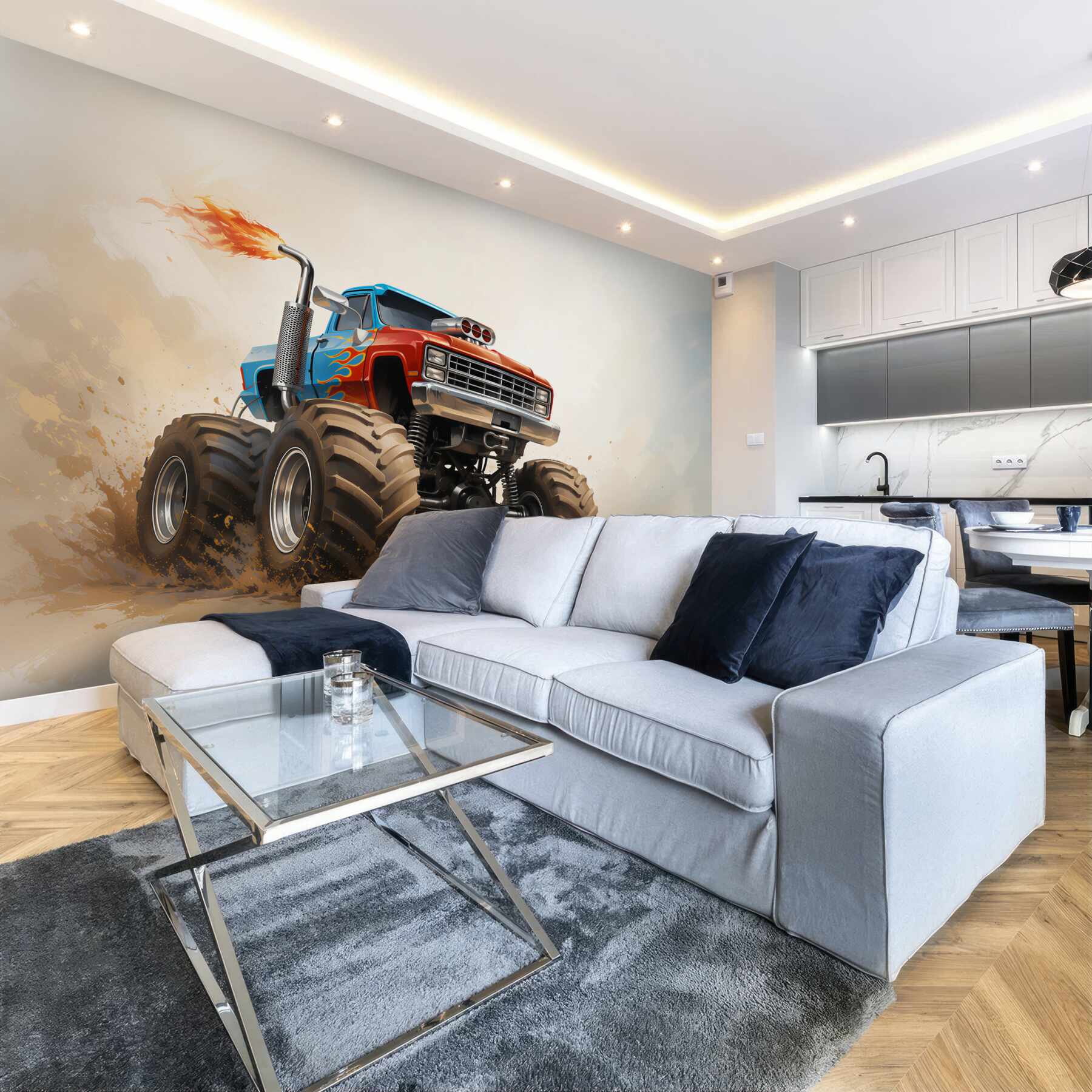 Fototapeta Pojazd lądowy, Monster Truck i pojazd?v23