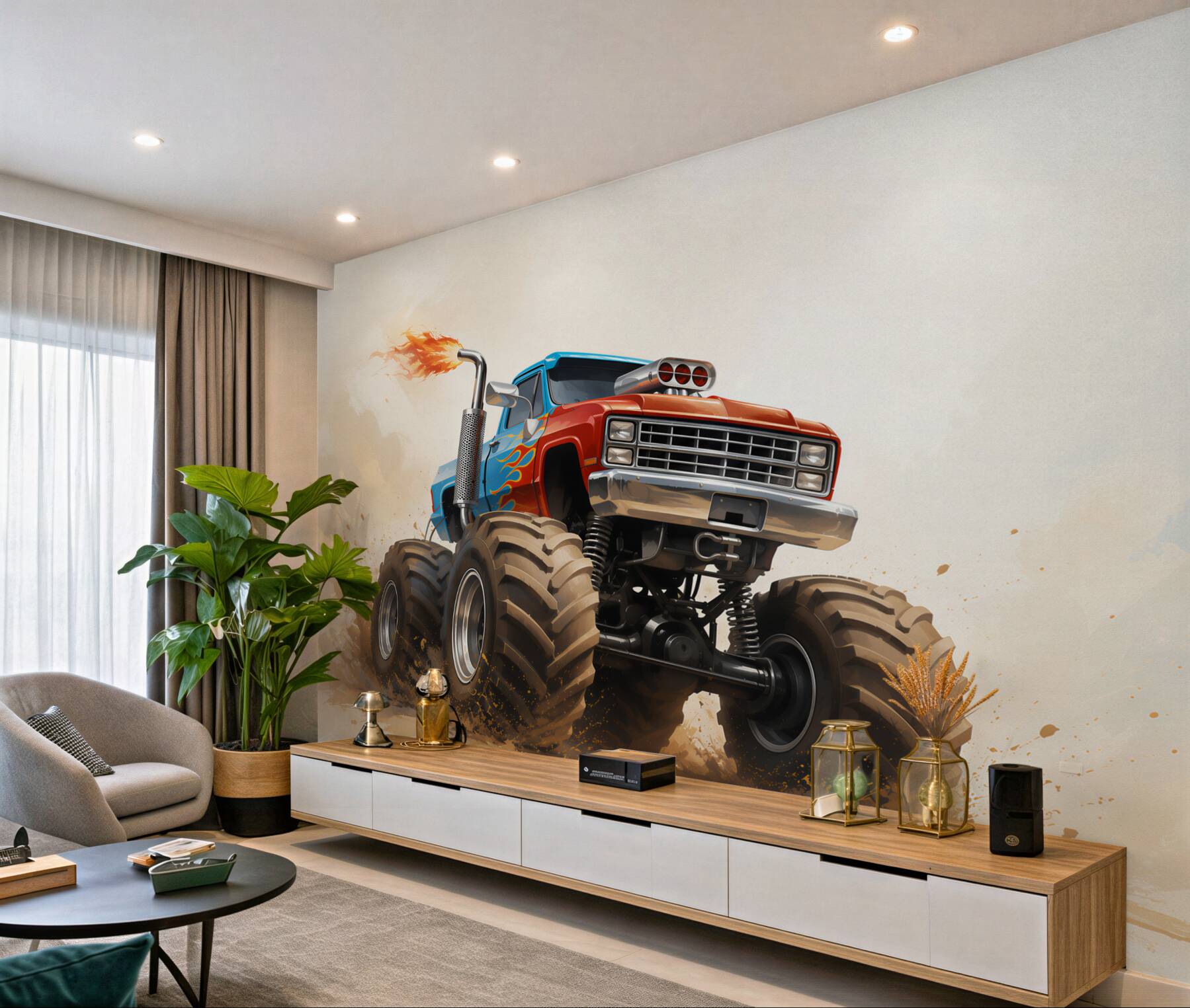 Fototapeta Pojazd lądowy, Monster Truck i pojazd?v23