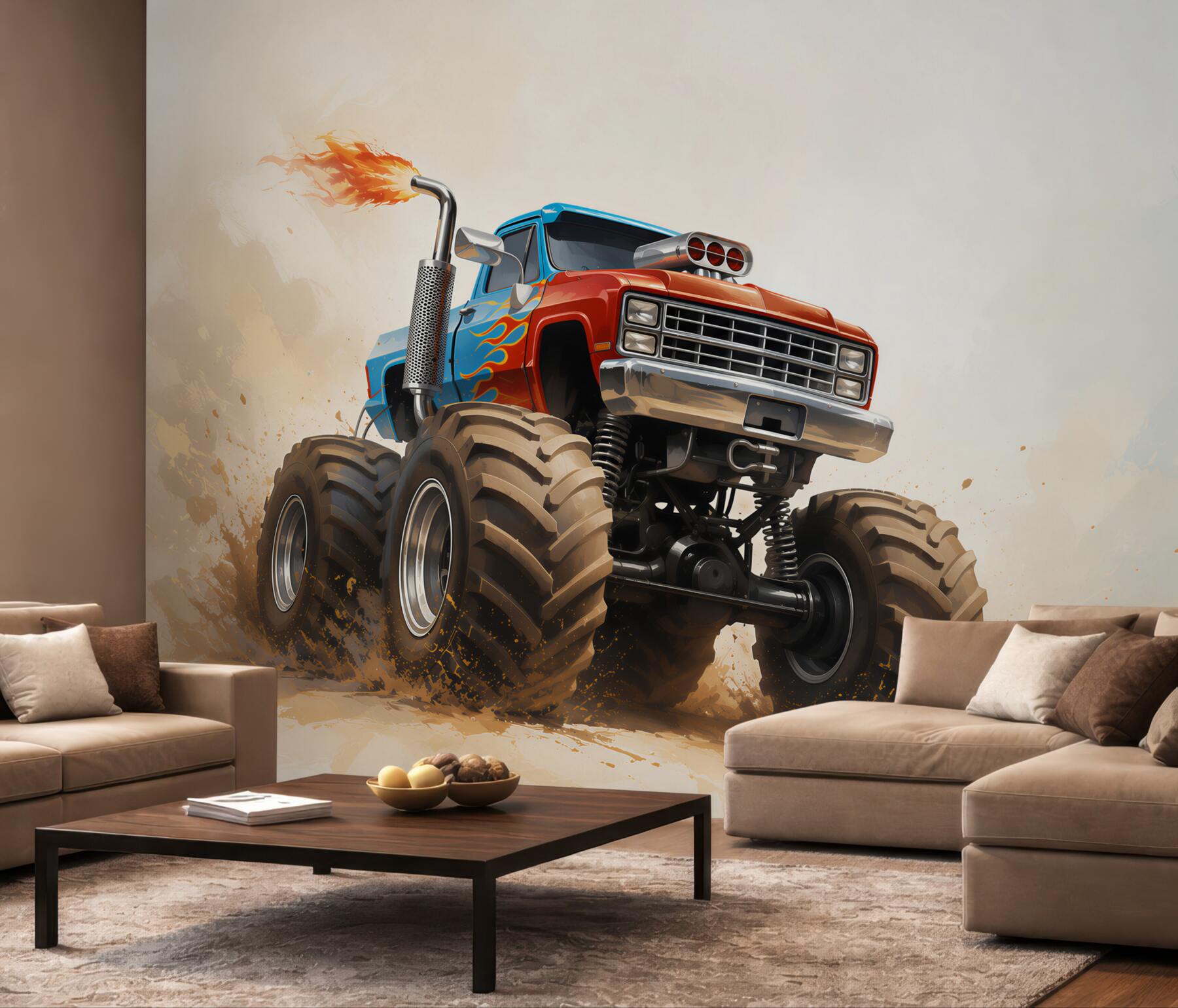 Fototapeta Pojazd lądowy, Monster Truck i pojazd?v23
