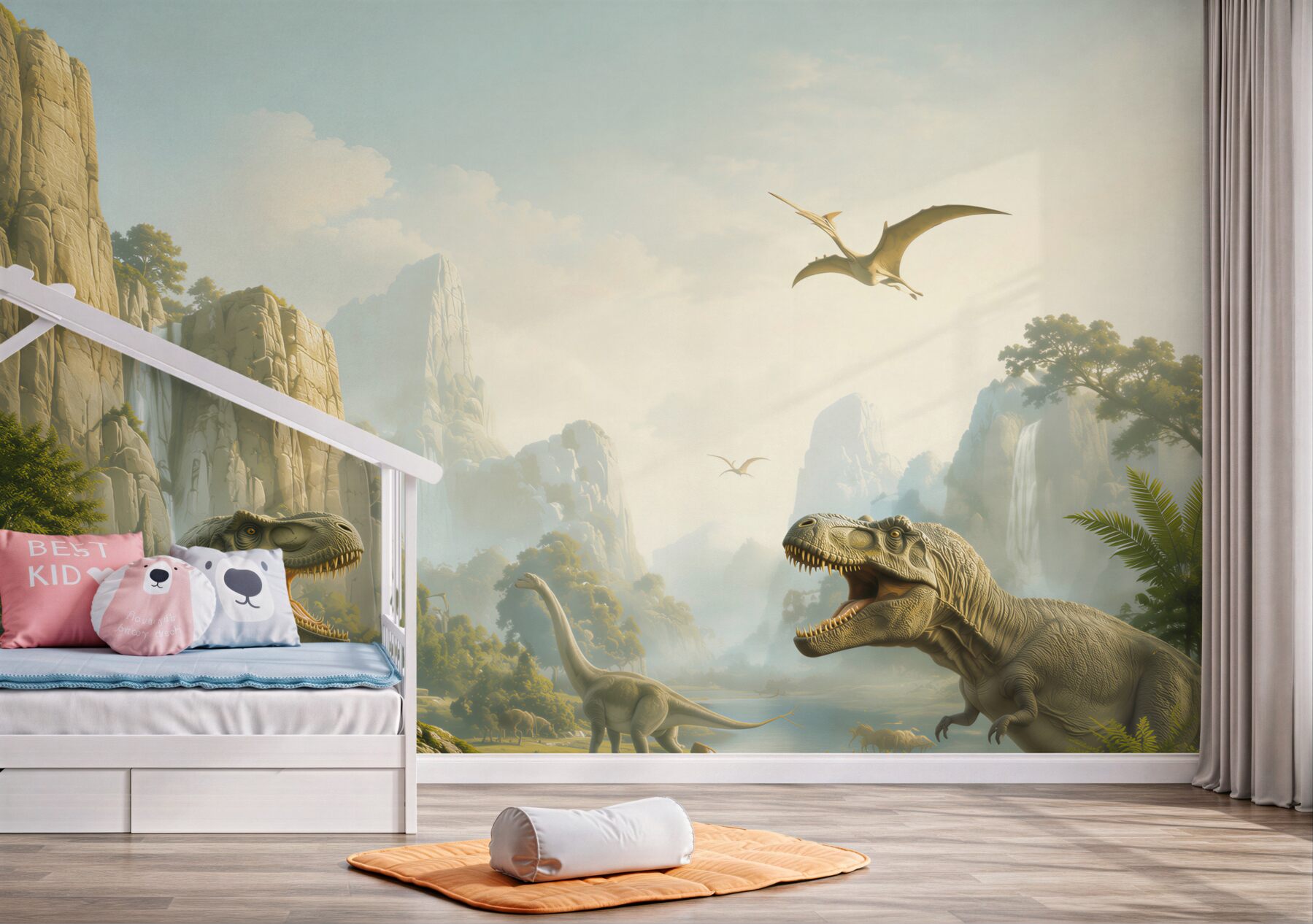 Fototapeta Dinozaury i góry?v23
