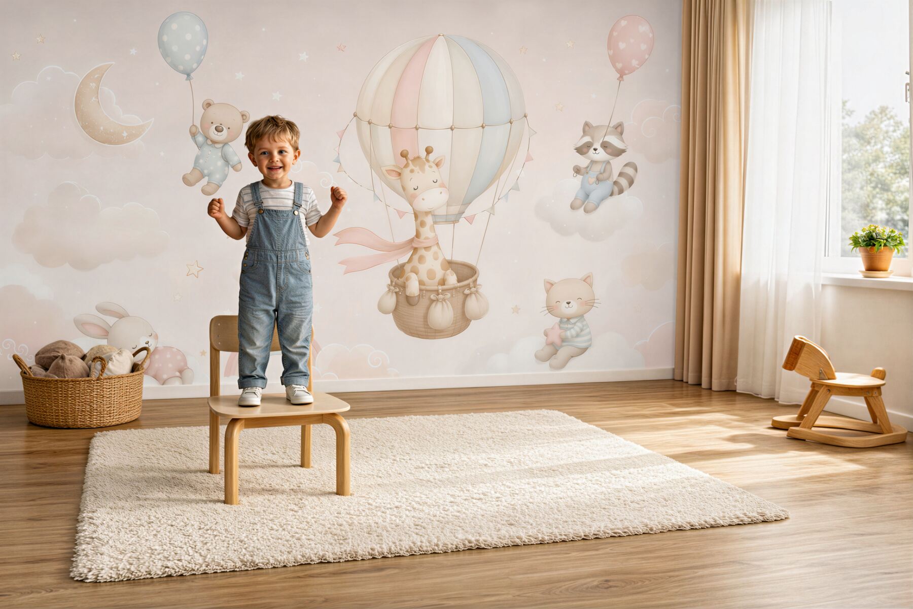 Fototapeta Balon na gorące powietrze, i sala
