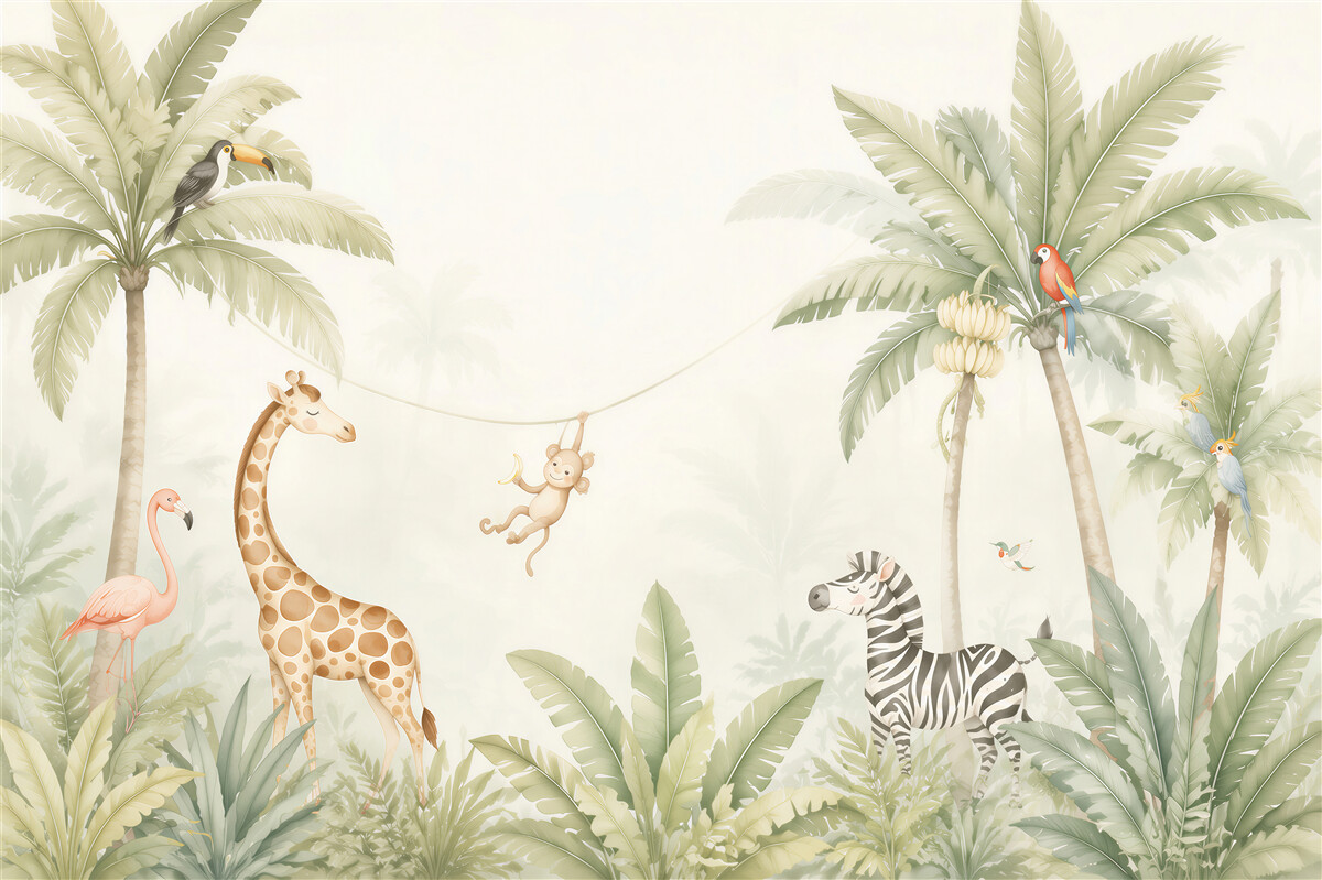 Fototapeta żyrafa, giraffidae i Tapeta