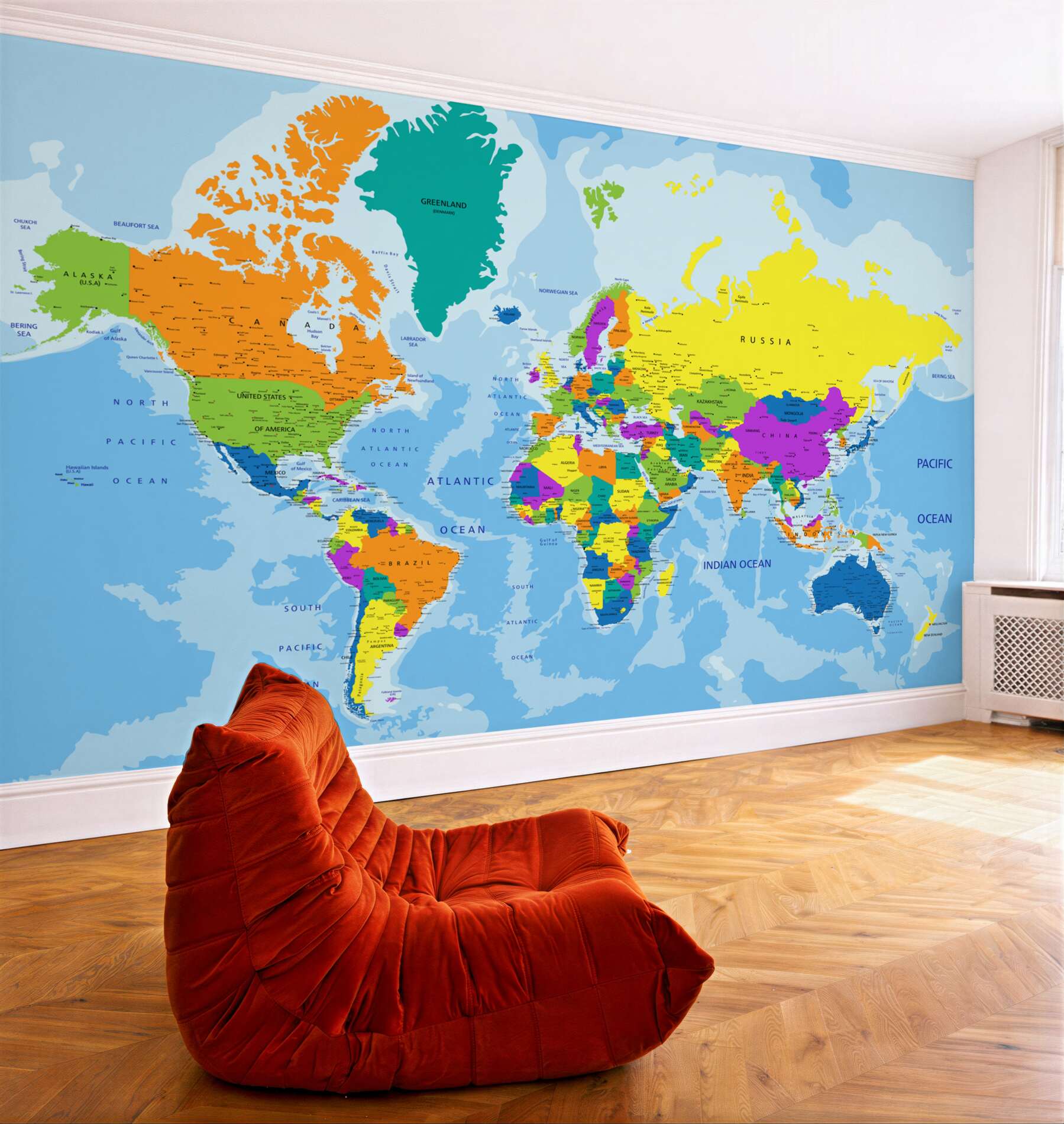 Fototapeta mapa świata w kolorze?v23