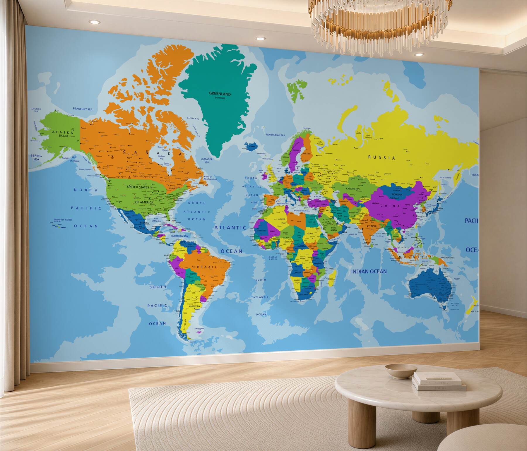 Fototapeta mapa świata w kolorze?v23