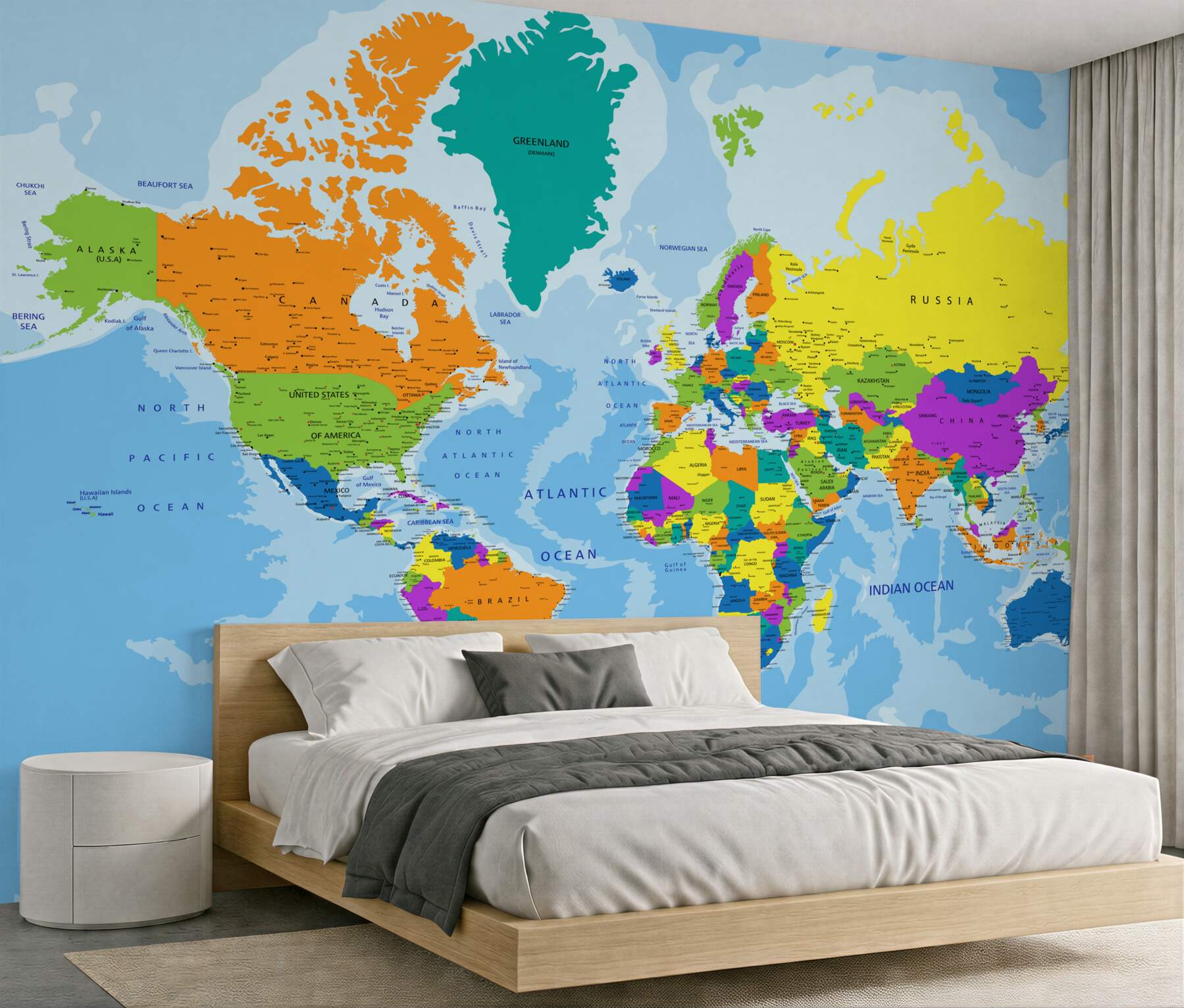 Fototapeta mapa świata w kolorze?v23