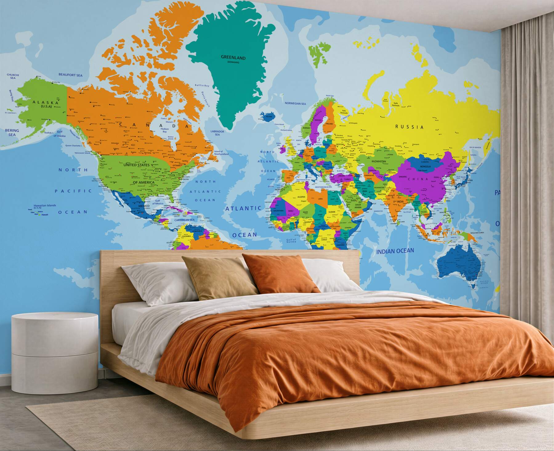 Fototapeta mapa świata w kolorze?v23