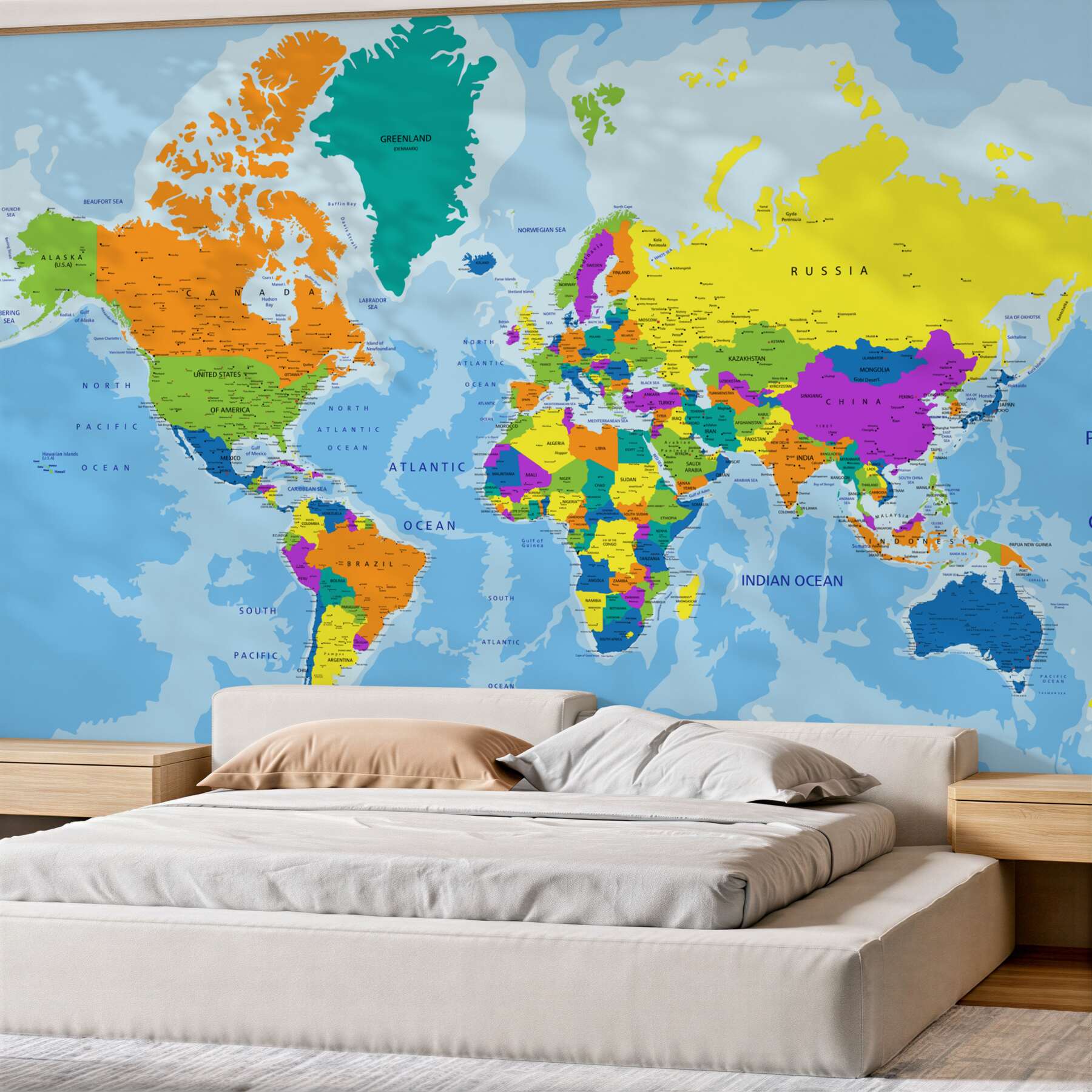 Fototapeta mapa świata w kolorze?v23