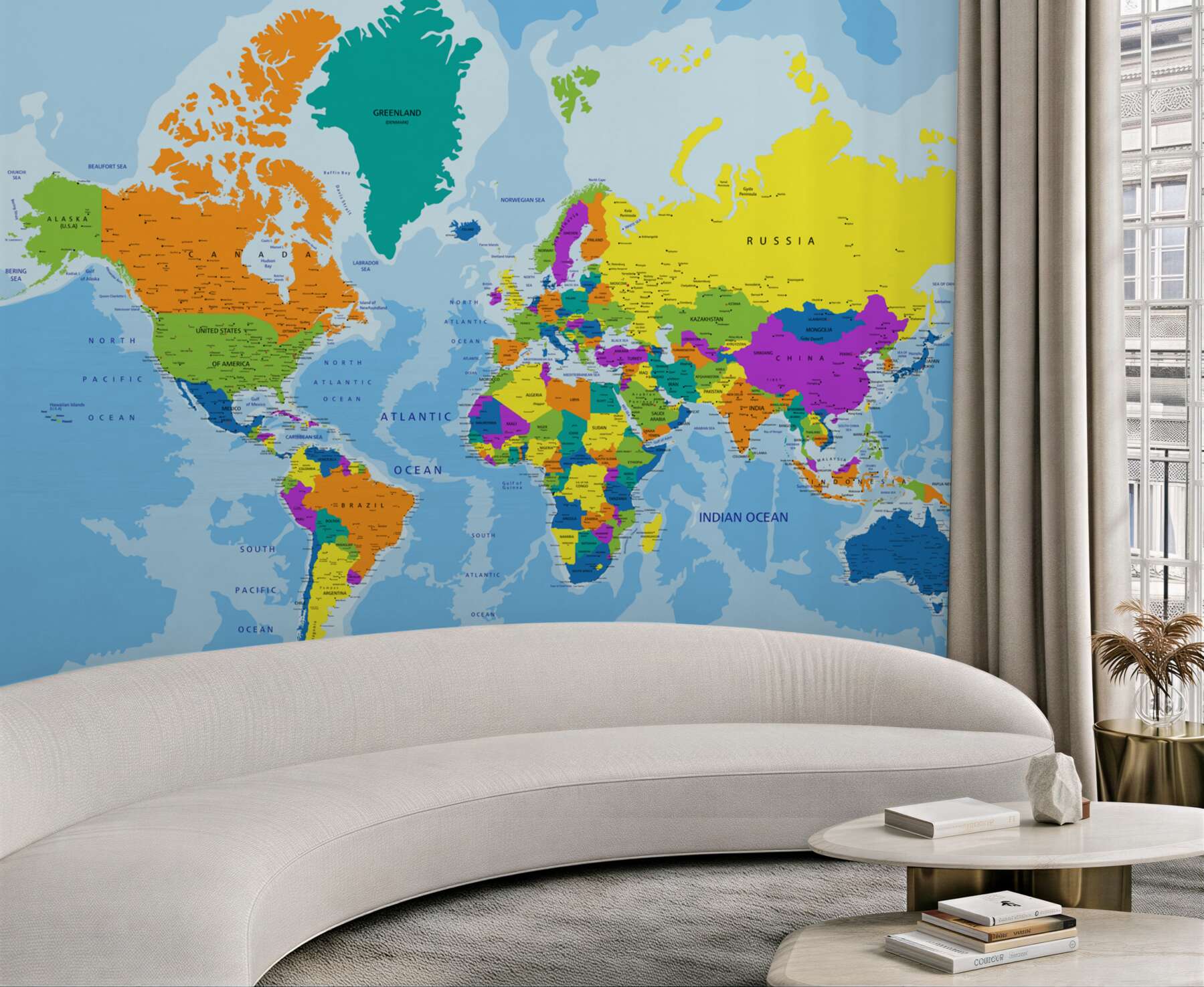 Fototapeta mapa świata w kolorze?v23
