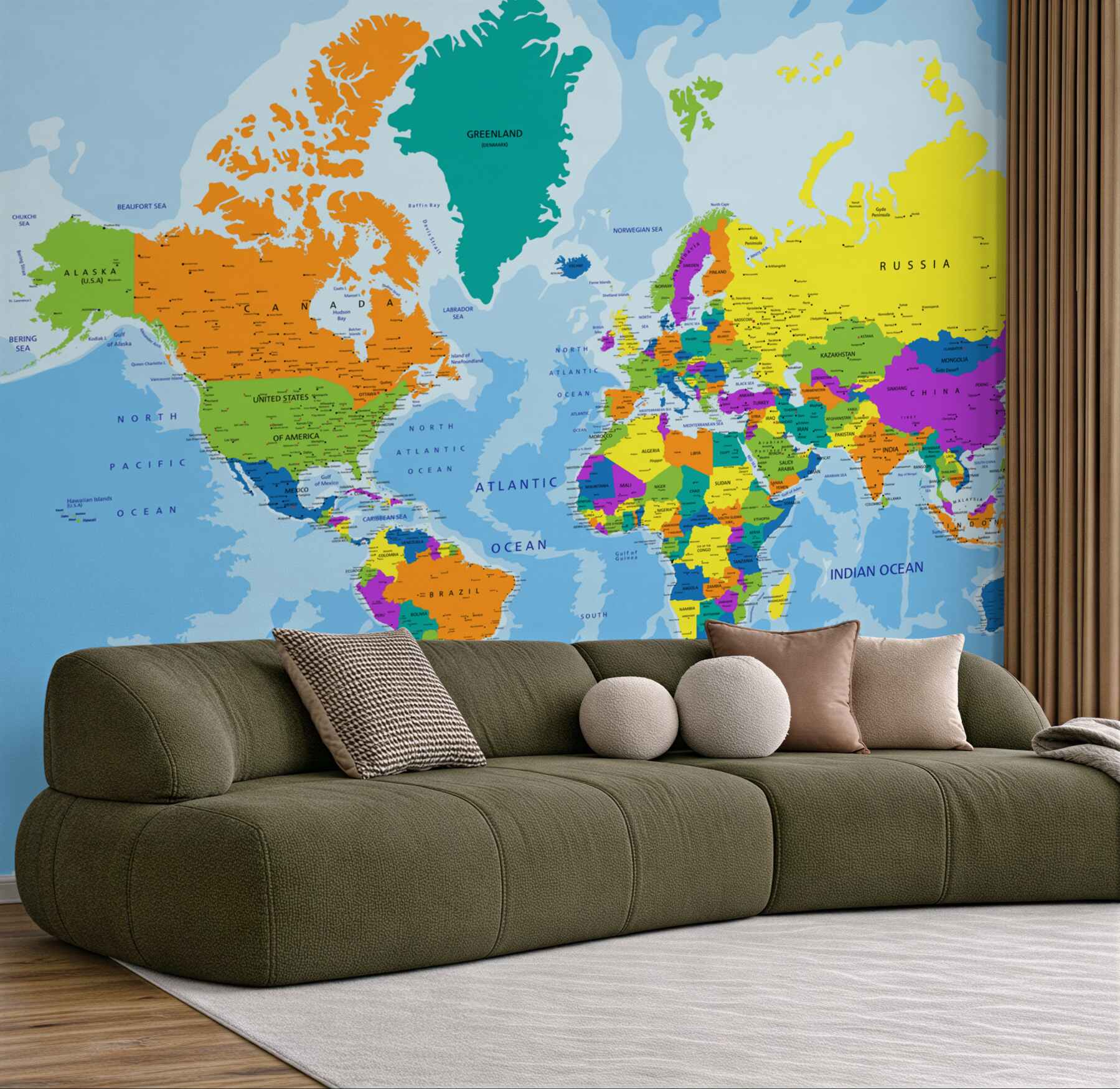 Fototapeta mapa świata w kolorze?v23