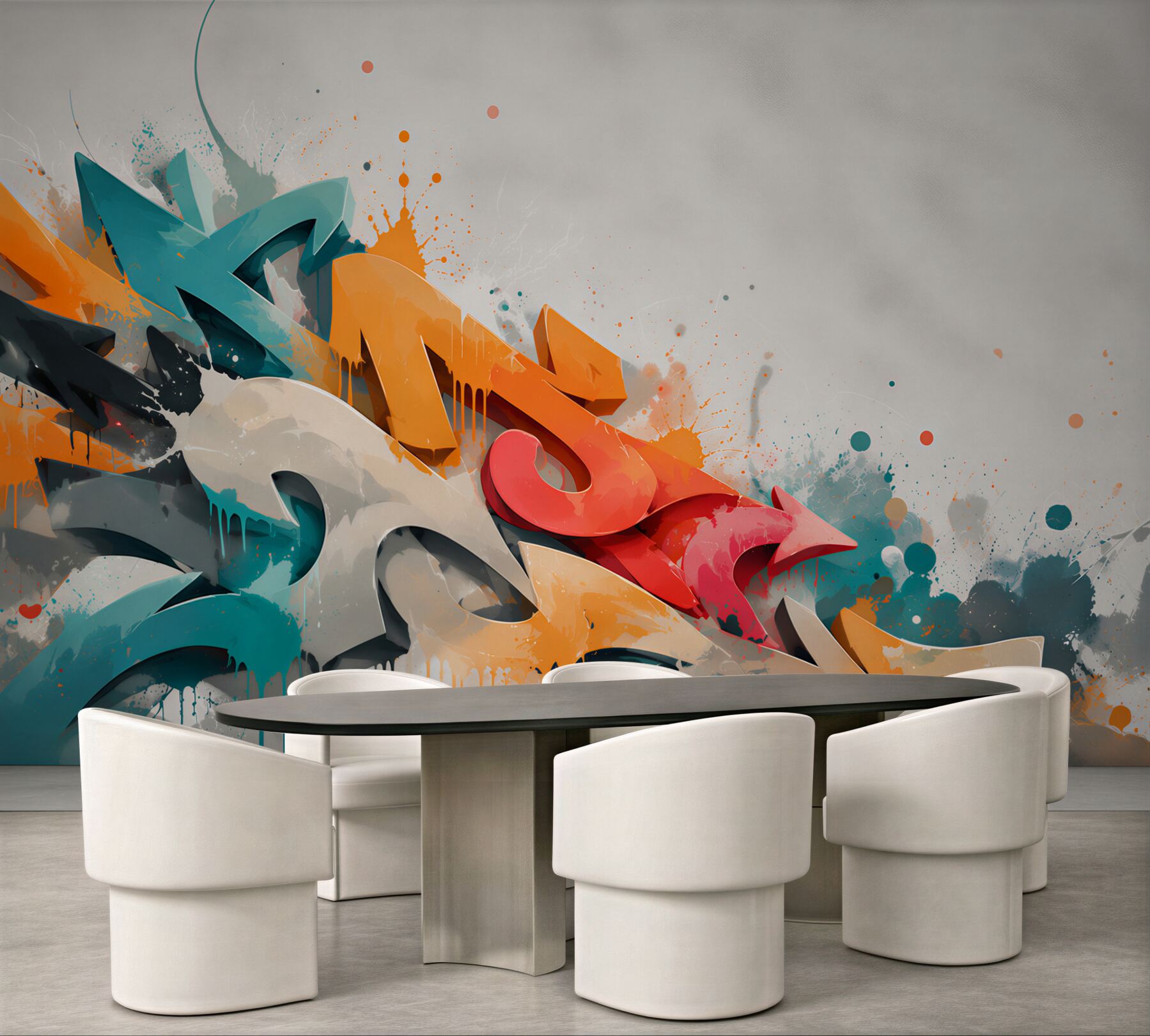 Fototapeta ściana pomalowana graffiti?v23
