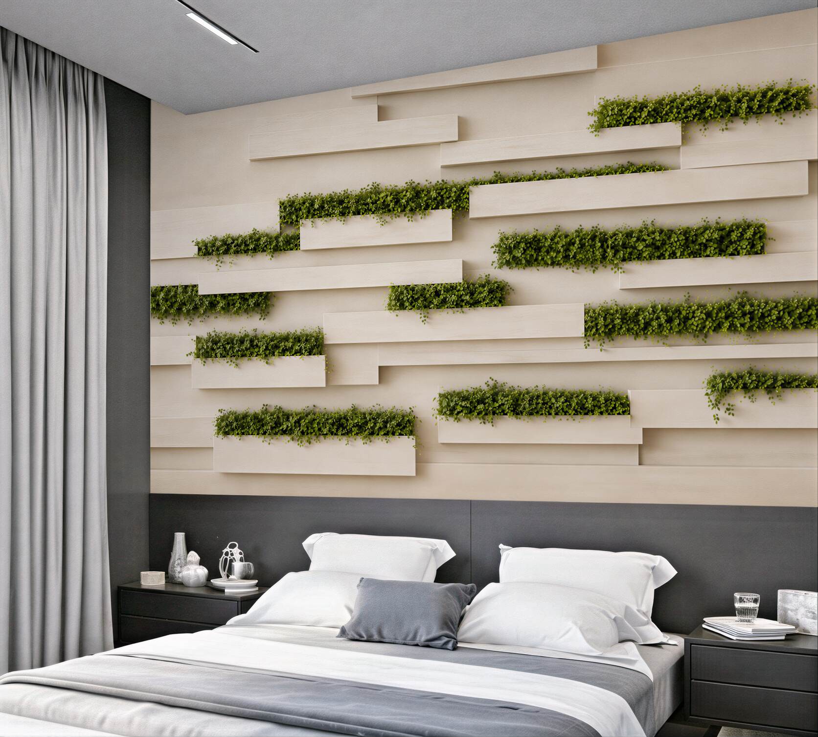 Fototapeta kamienny mur z żywą zielenią?v23