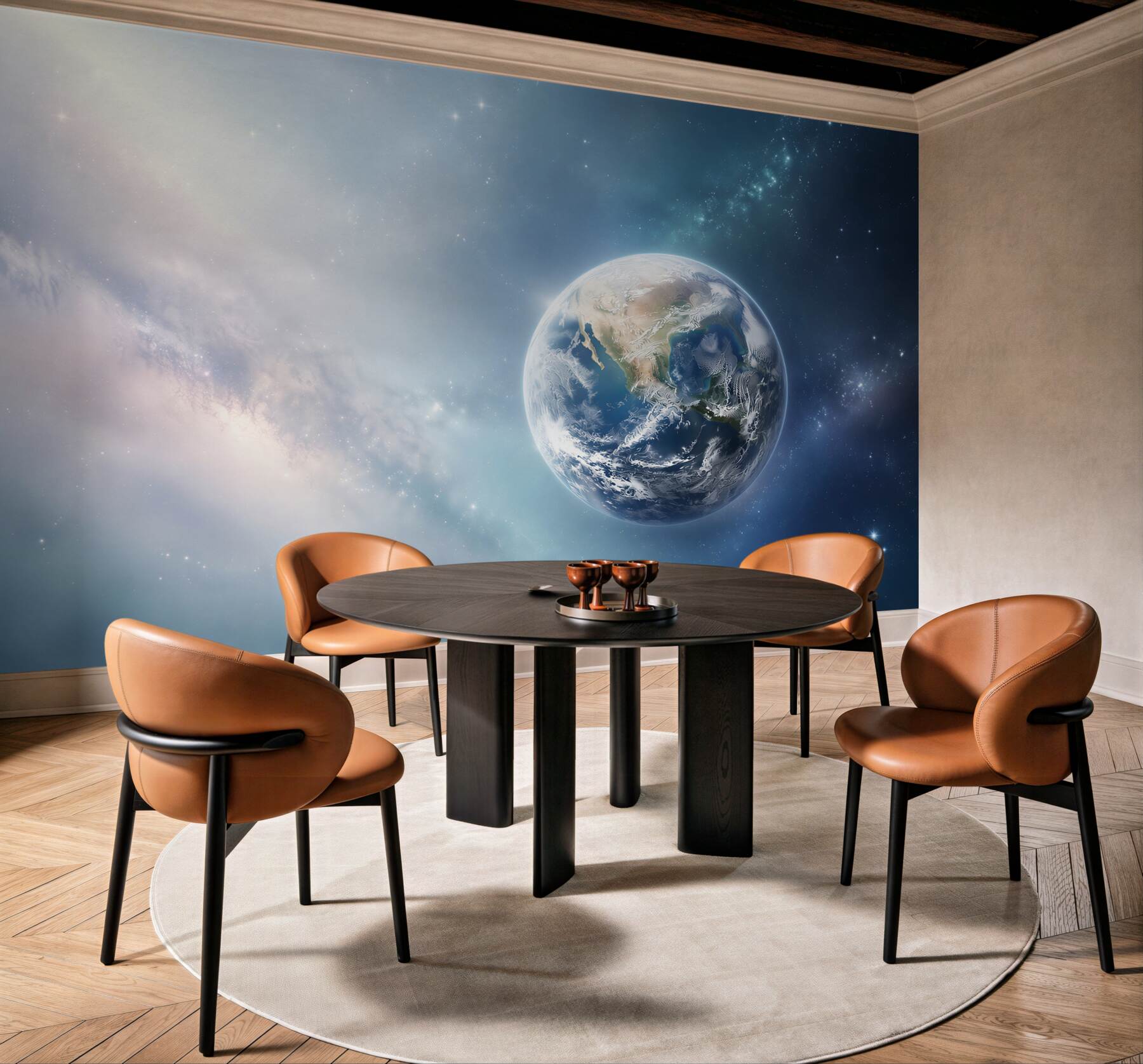 Fototapeta kamienny mur i planeta Ziemia?v23