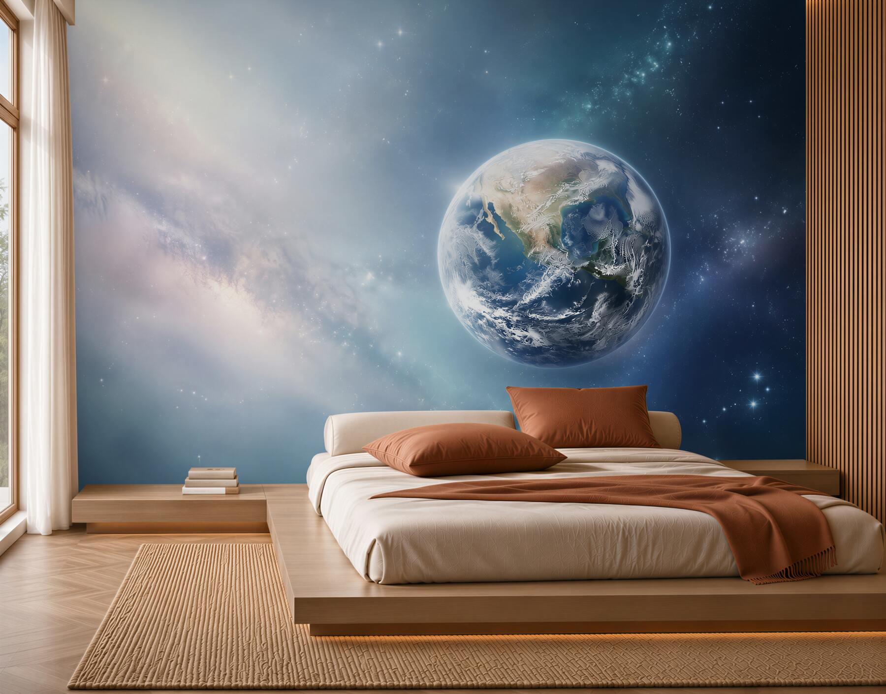 Fototapeta kamienny mur i planeta Ziemia?v23