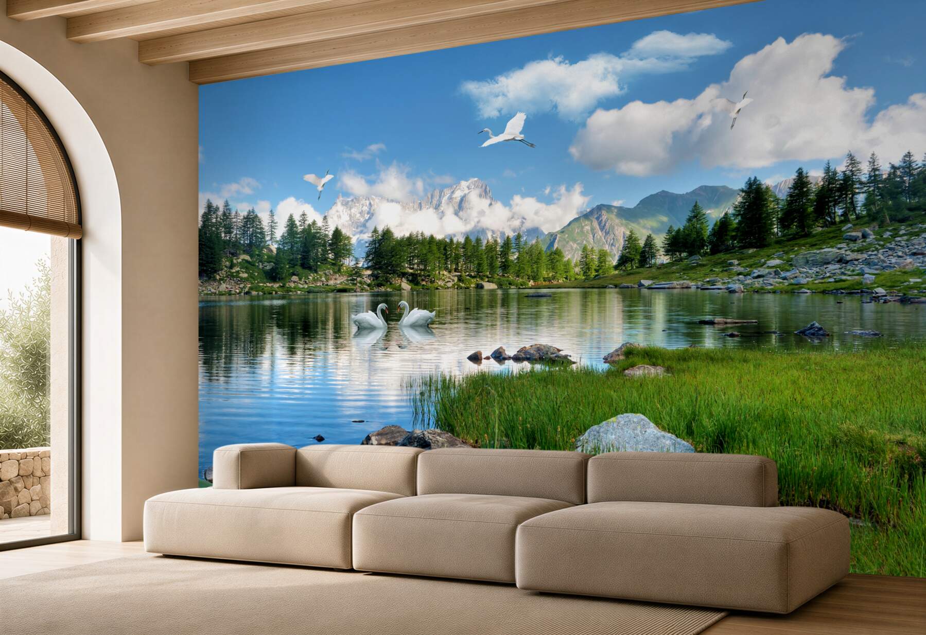 Fototapeta ciche górskie jeziora w letni dzień?v23