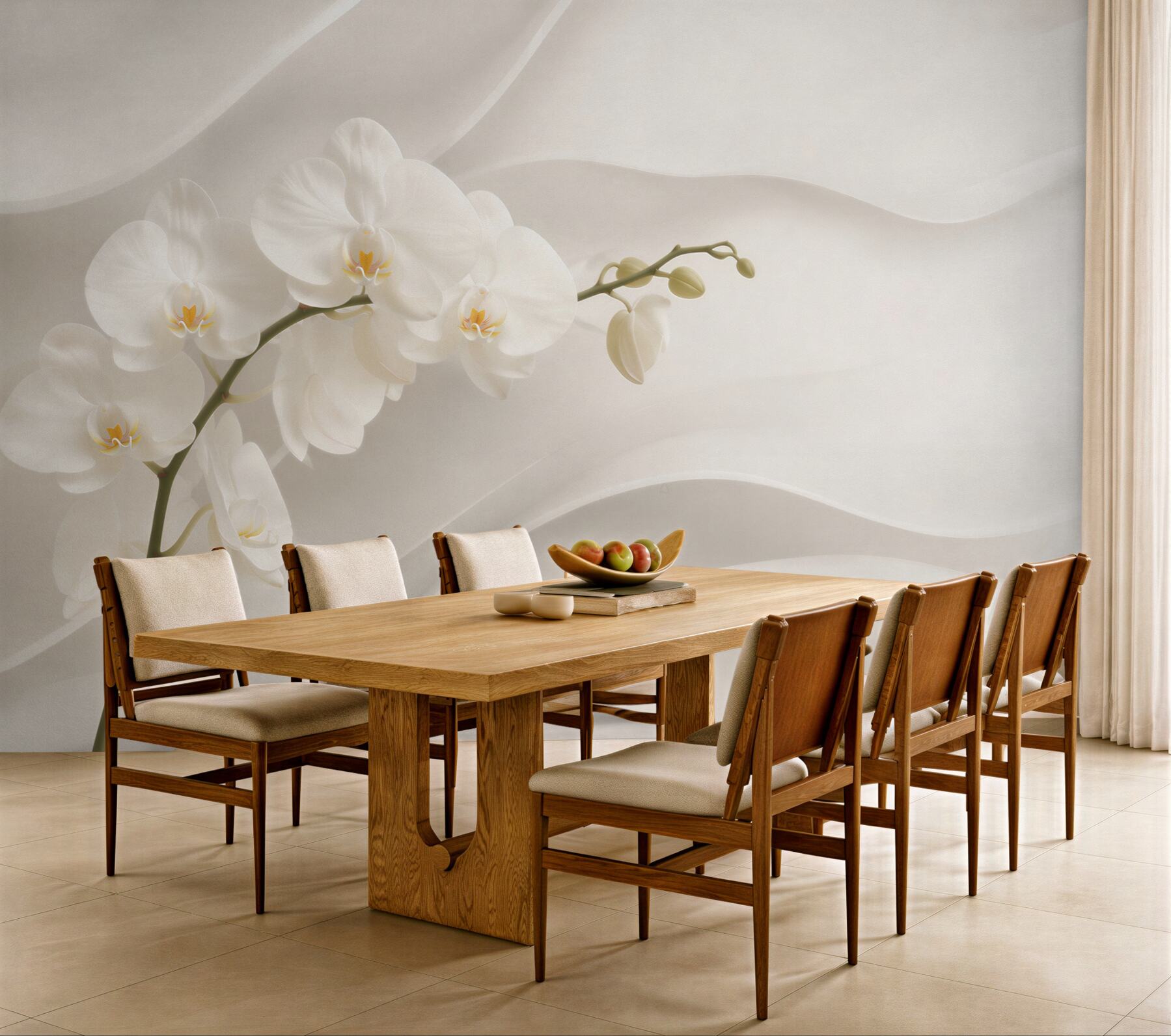 Fototapeta gałąź luksusowej abstrakcji białej orchidei?v23