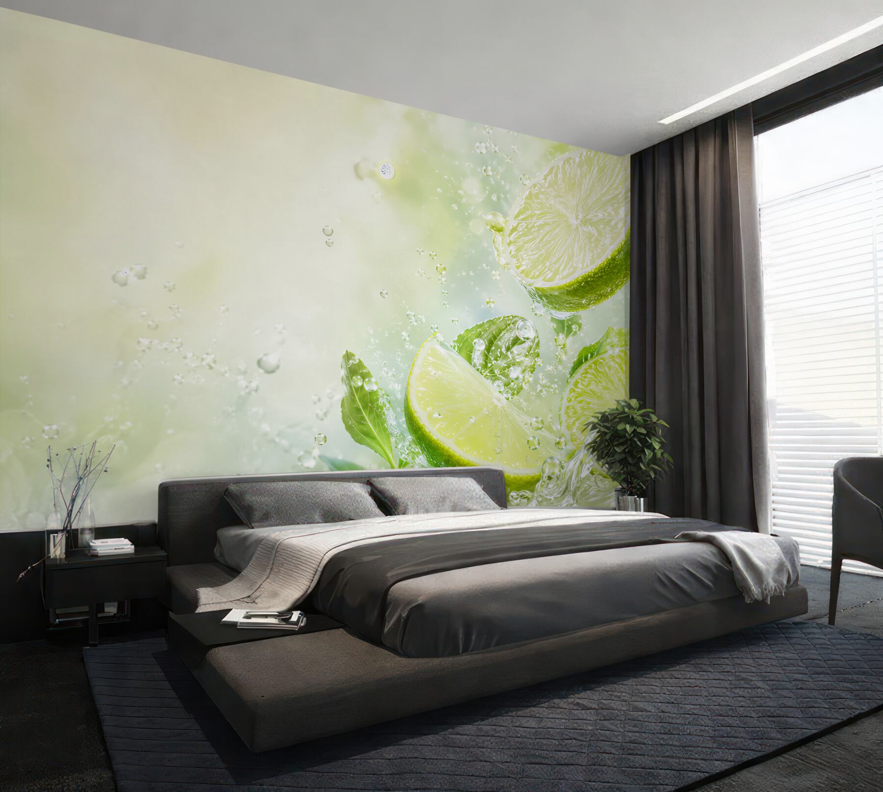 Fototapeta plasterki cytryny i limonki w wodzie?v23