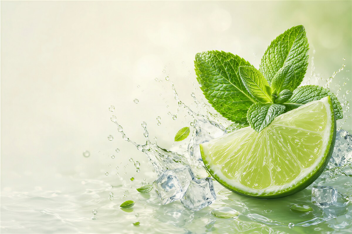 Fototapeta mojito z limonką i miętą