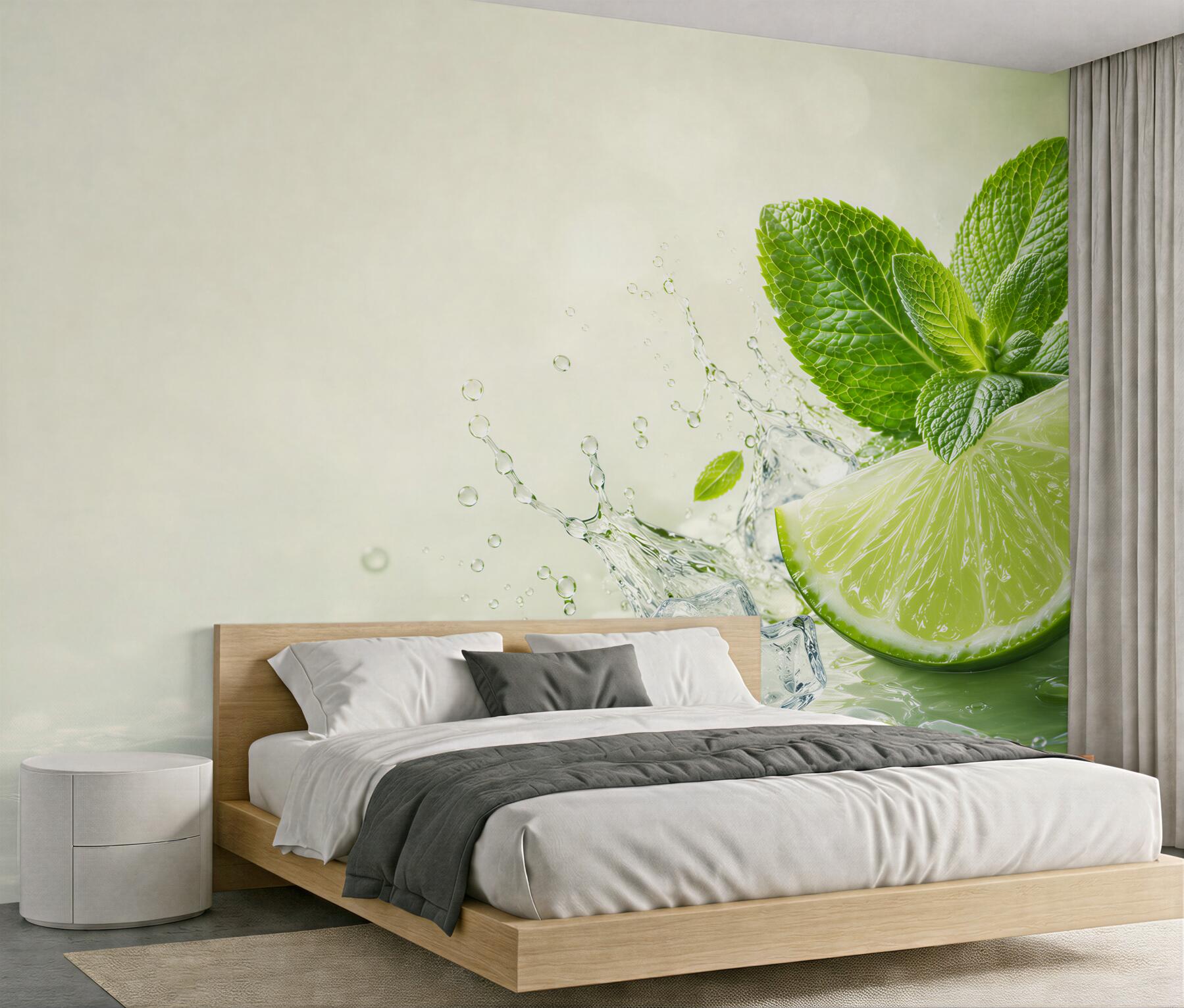 Fototapeta mojito z limonką i miętą