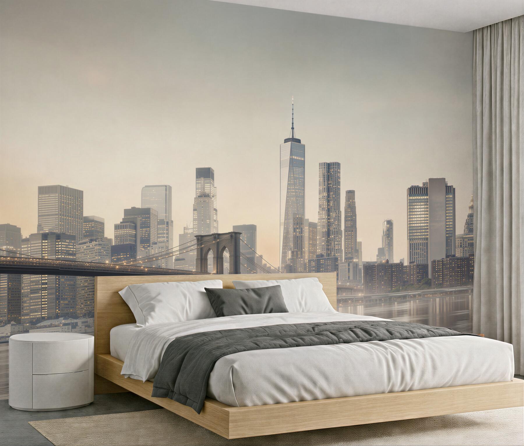 Fototapeta Most Manhattan nocą?v23