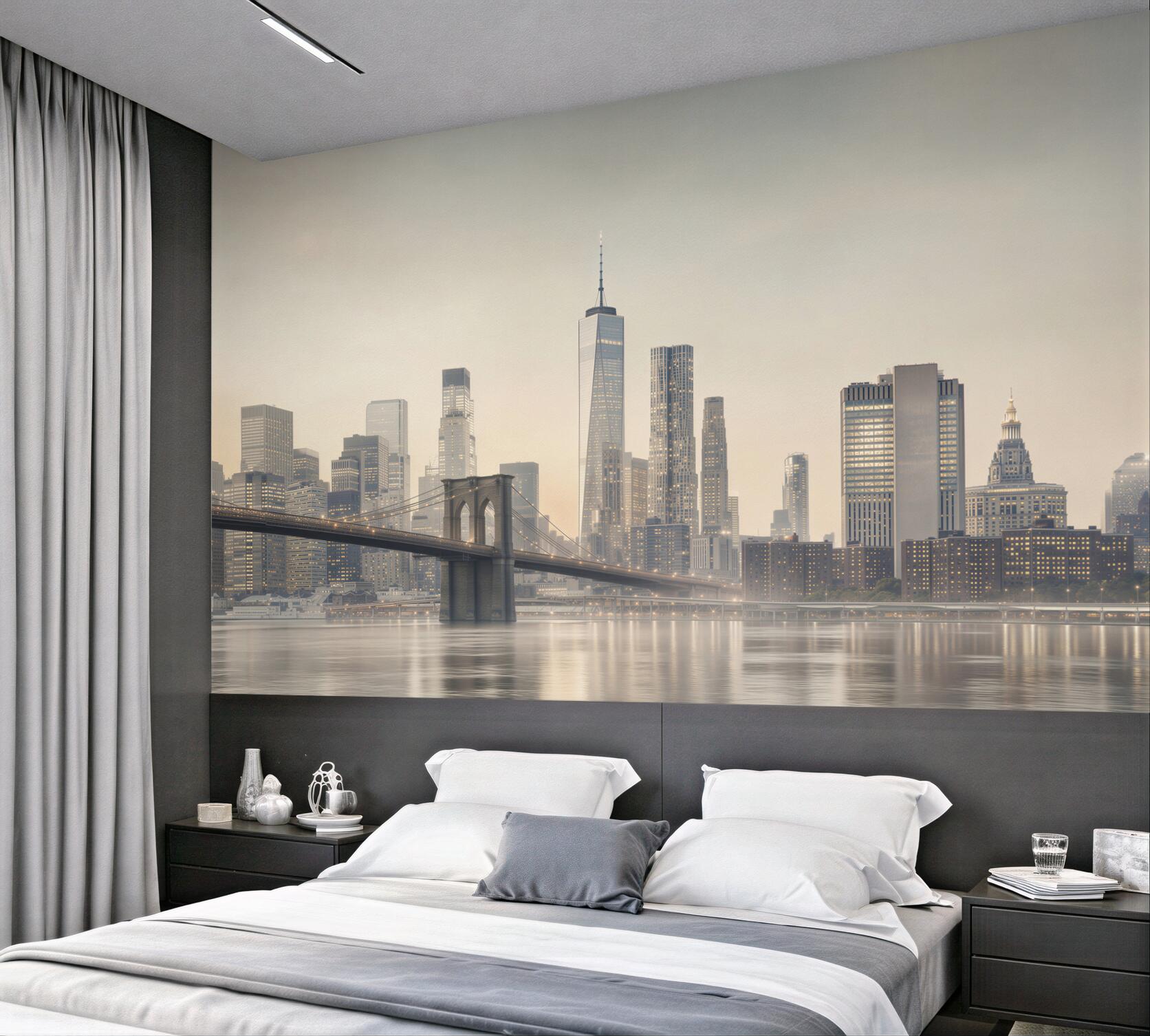 Fototapeta Most Manhattan nocą?v23