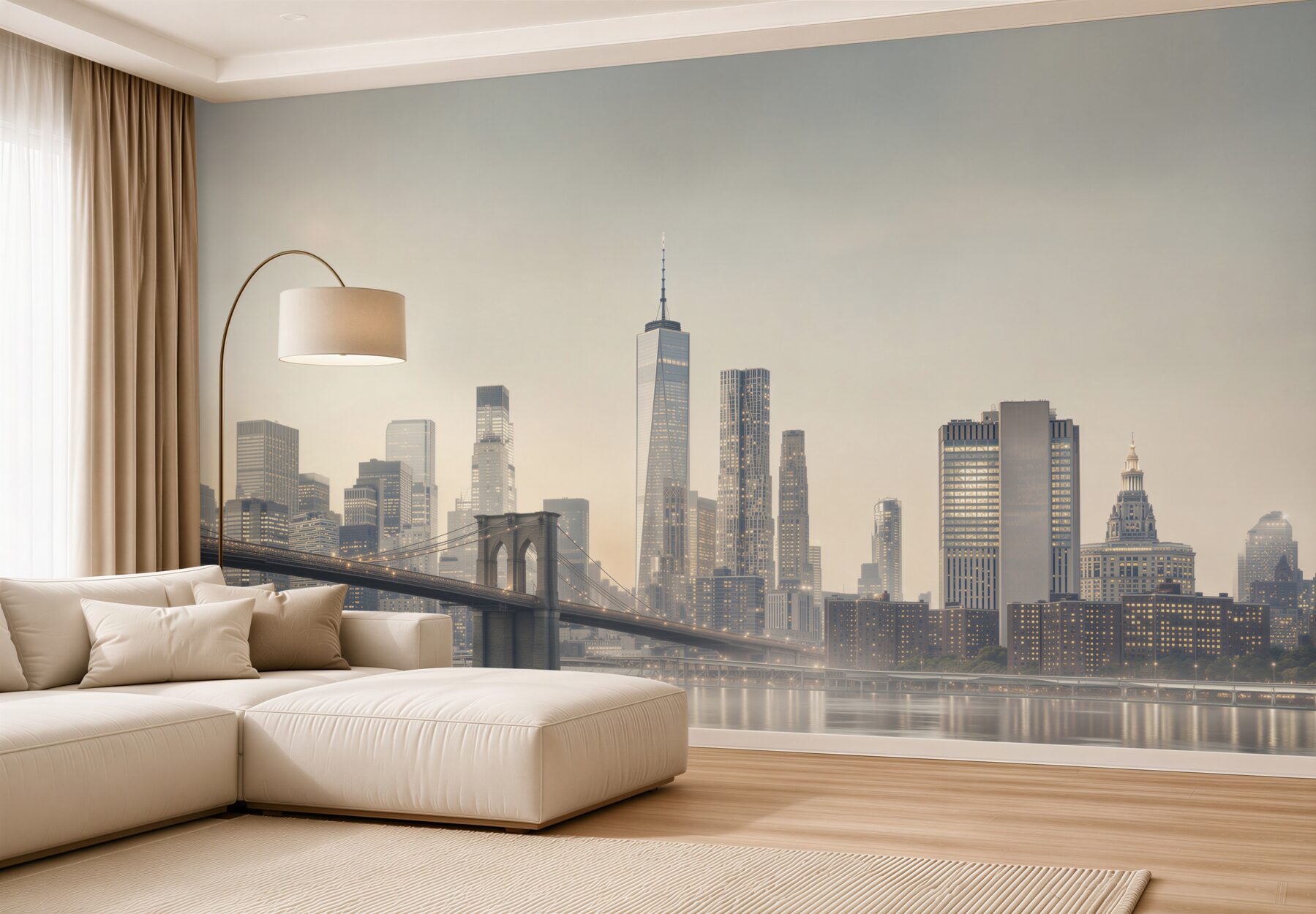 Fototapeta Most Manhattan nocą?v23
