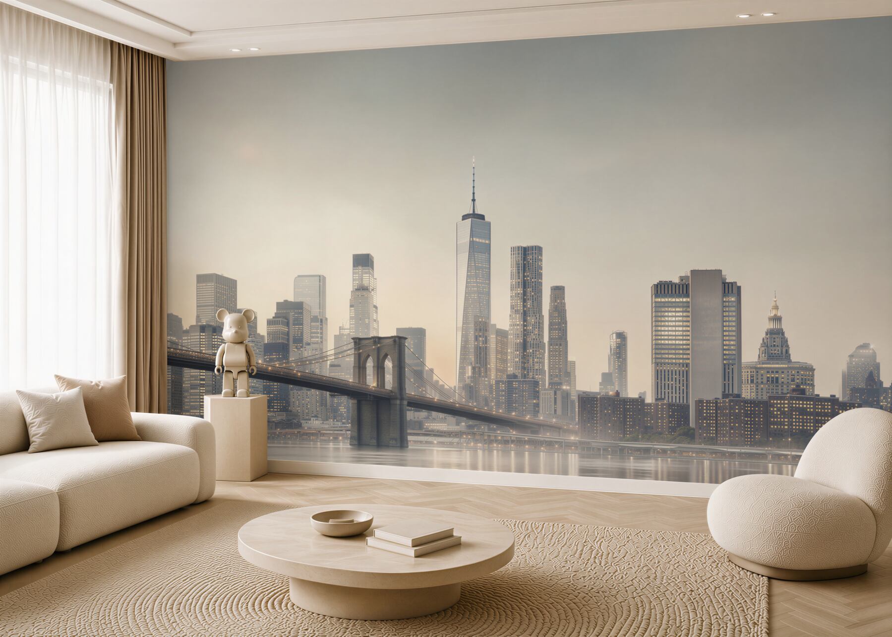 Fototapeta Most Manhattan nocą?v23