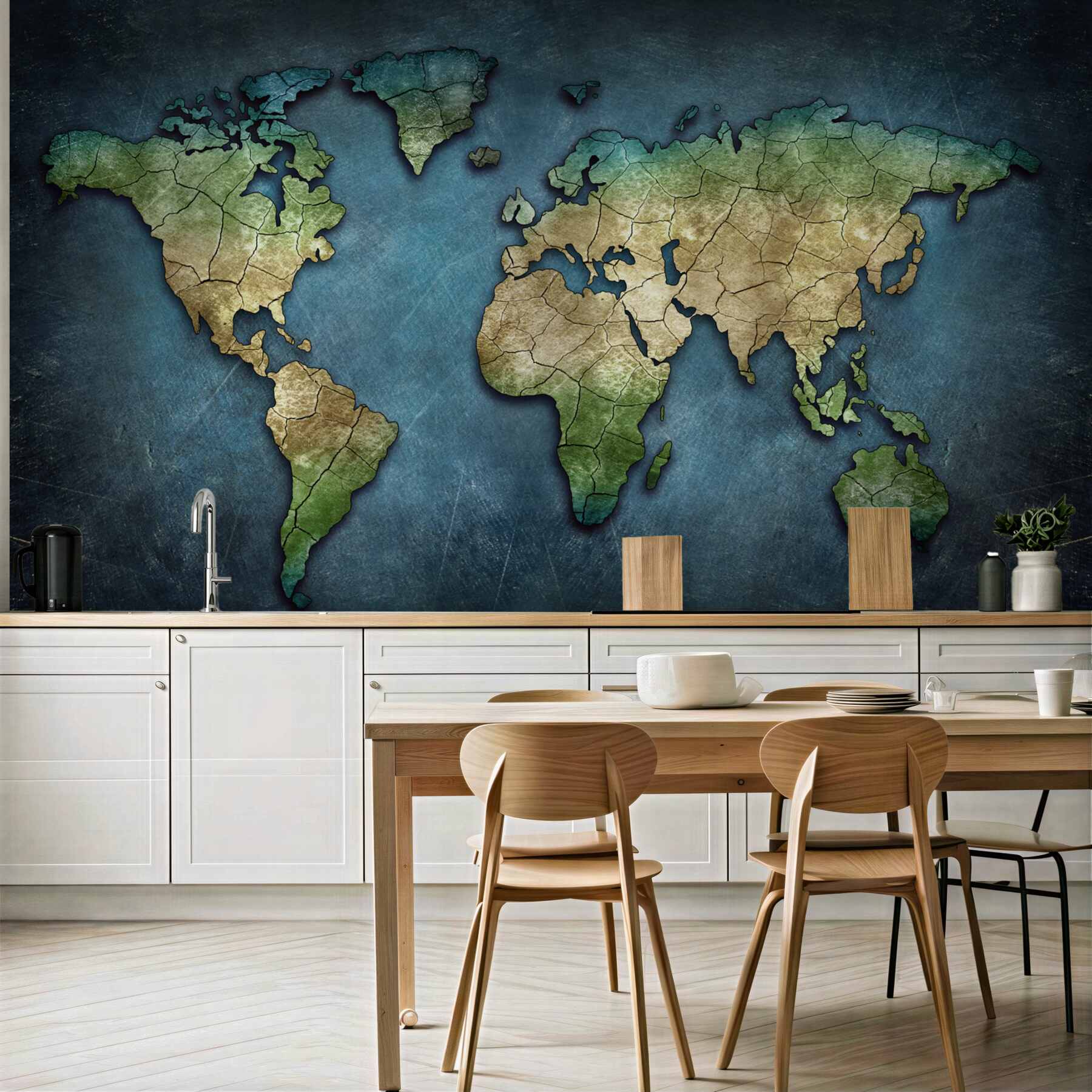 Fototapeta mapa świata z lasami?v23