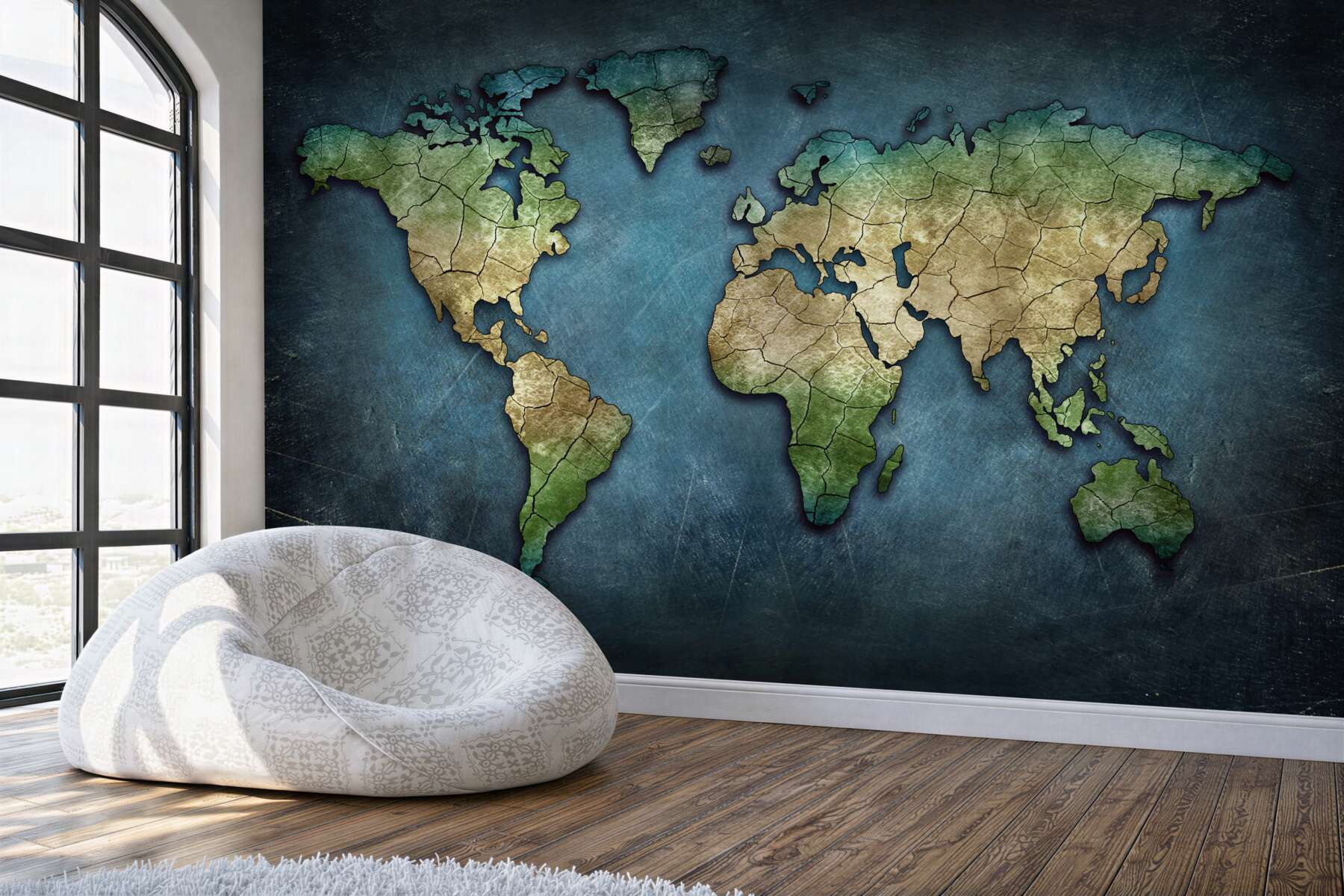 Fototapeta mapa świata z lasami?v23