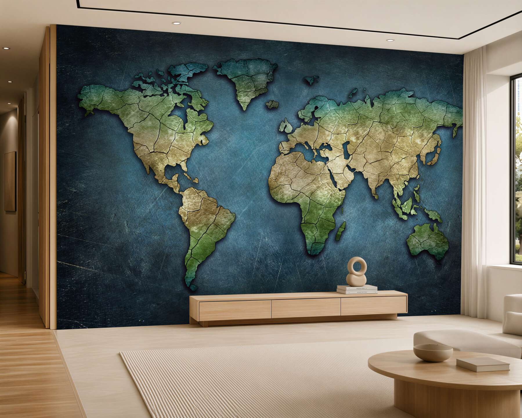 Fototapeta mapa świata z lasami?v23