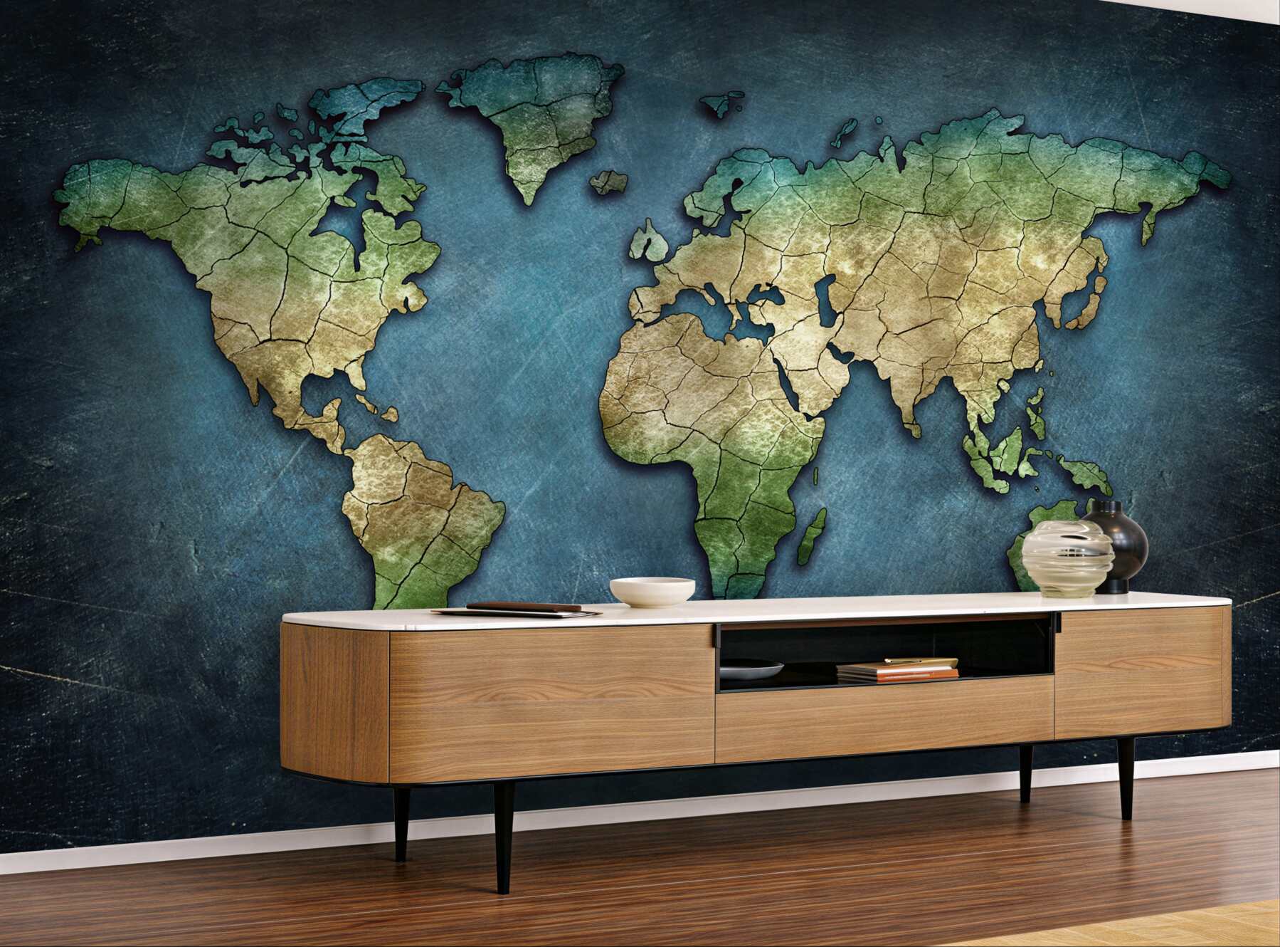 Fototapeta mapa świata z lasami?v23