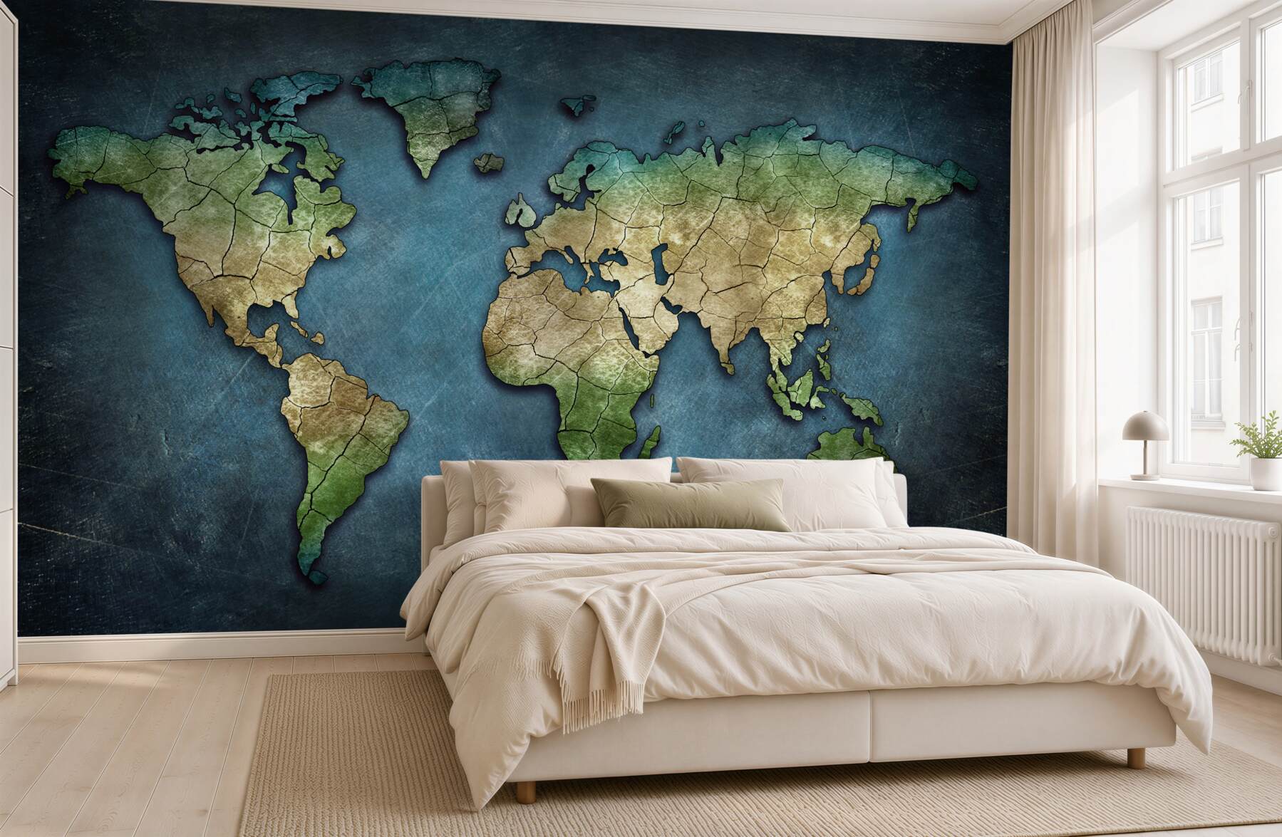 Fototapeta mapa świata z lasami?v23