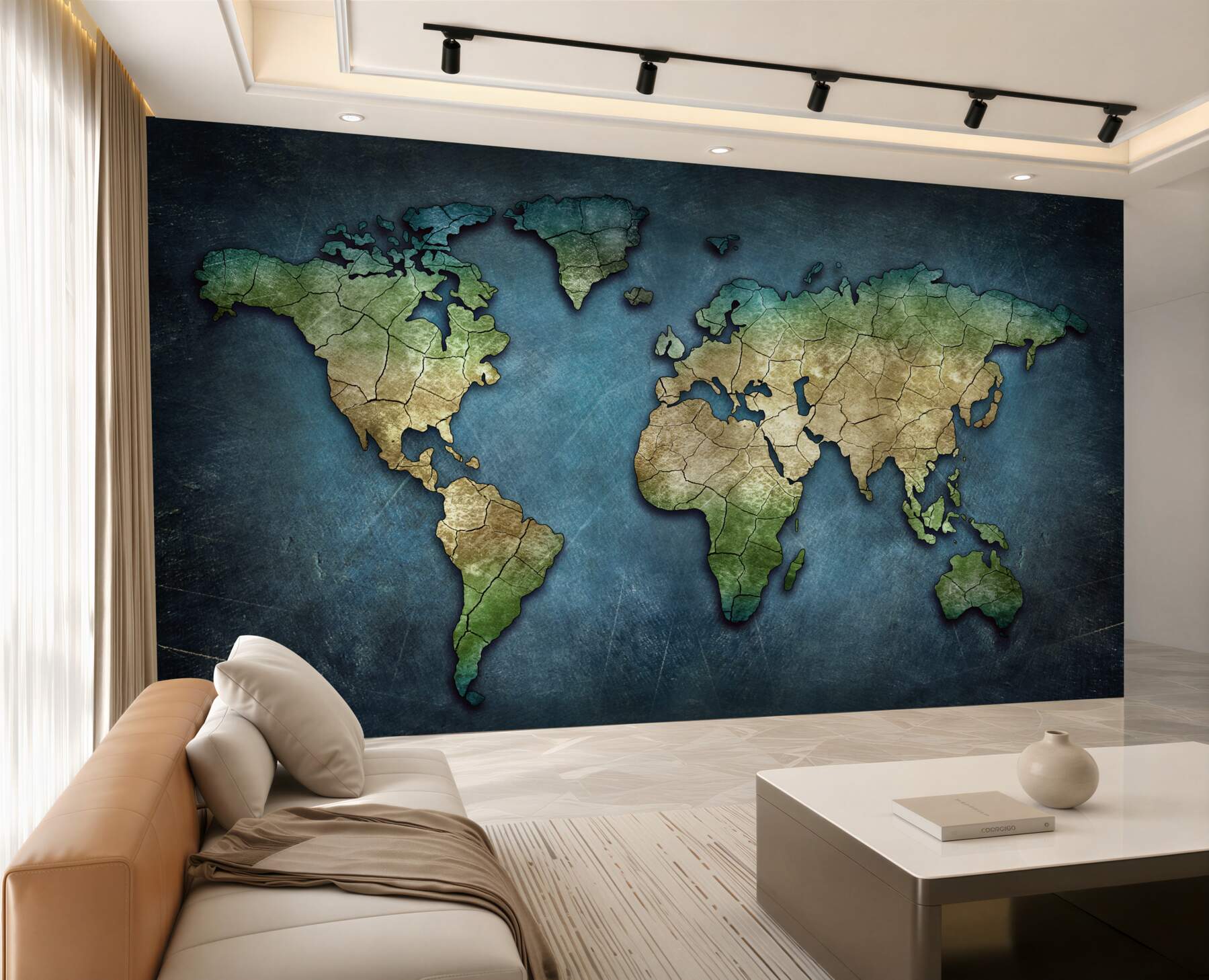 Fototapeta mapa świata z lasami?v23