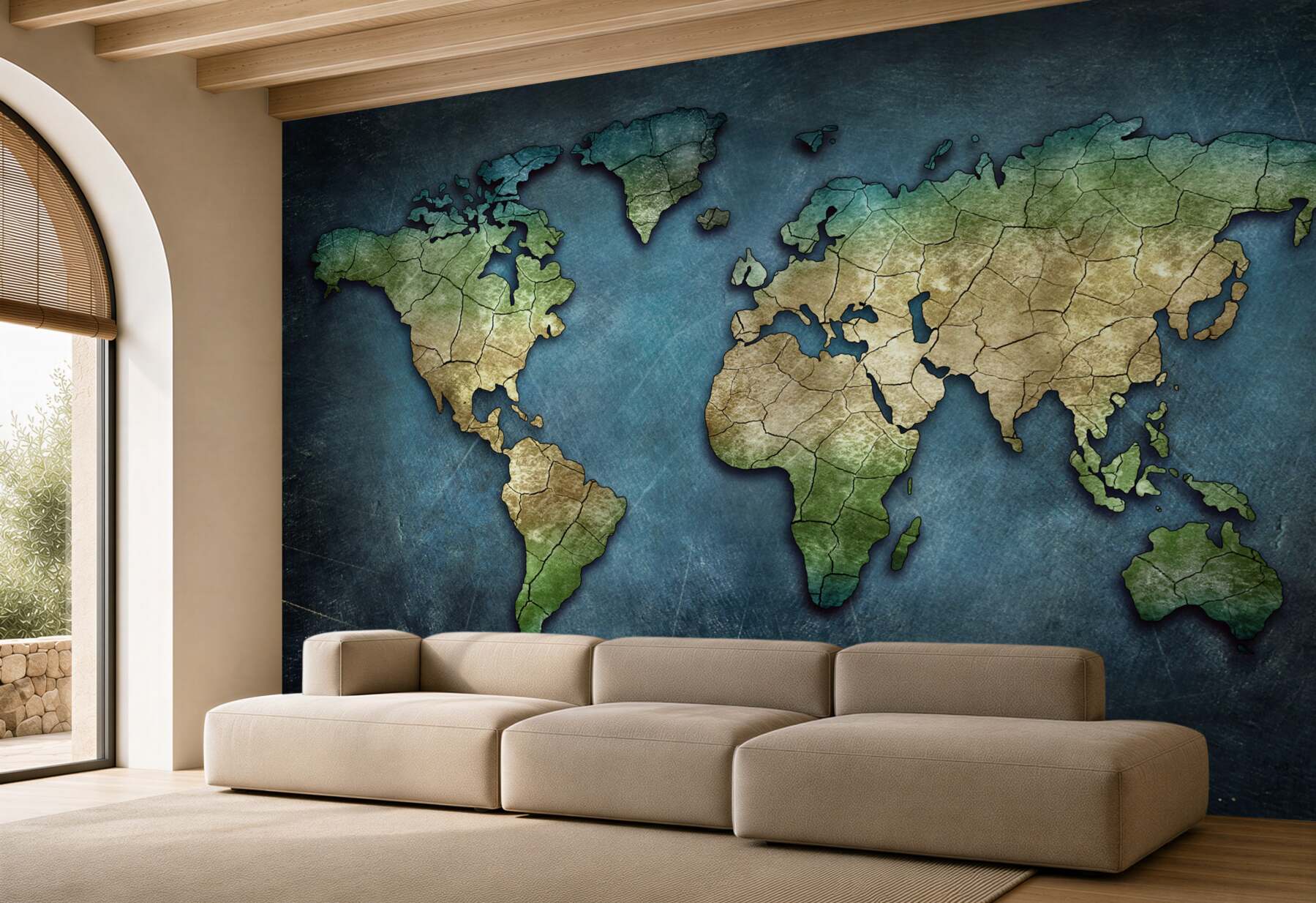 Fototapeta mapa świata z lasami?v23