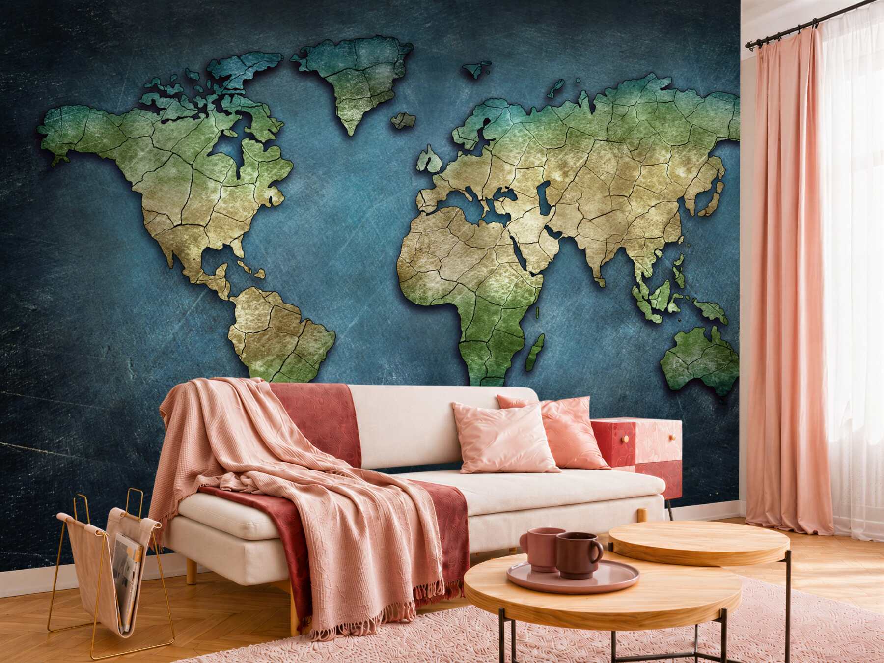 Fototapeta mapa świata z lasami?v23